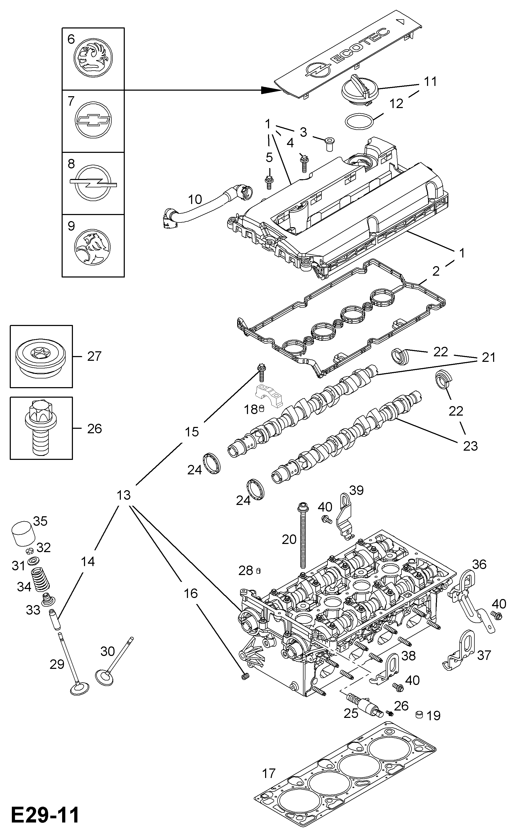 Opel 6 42 361 - Vārsta drošības ķīlis ps1.lv