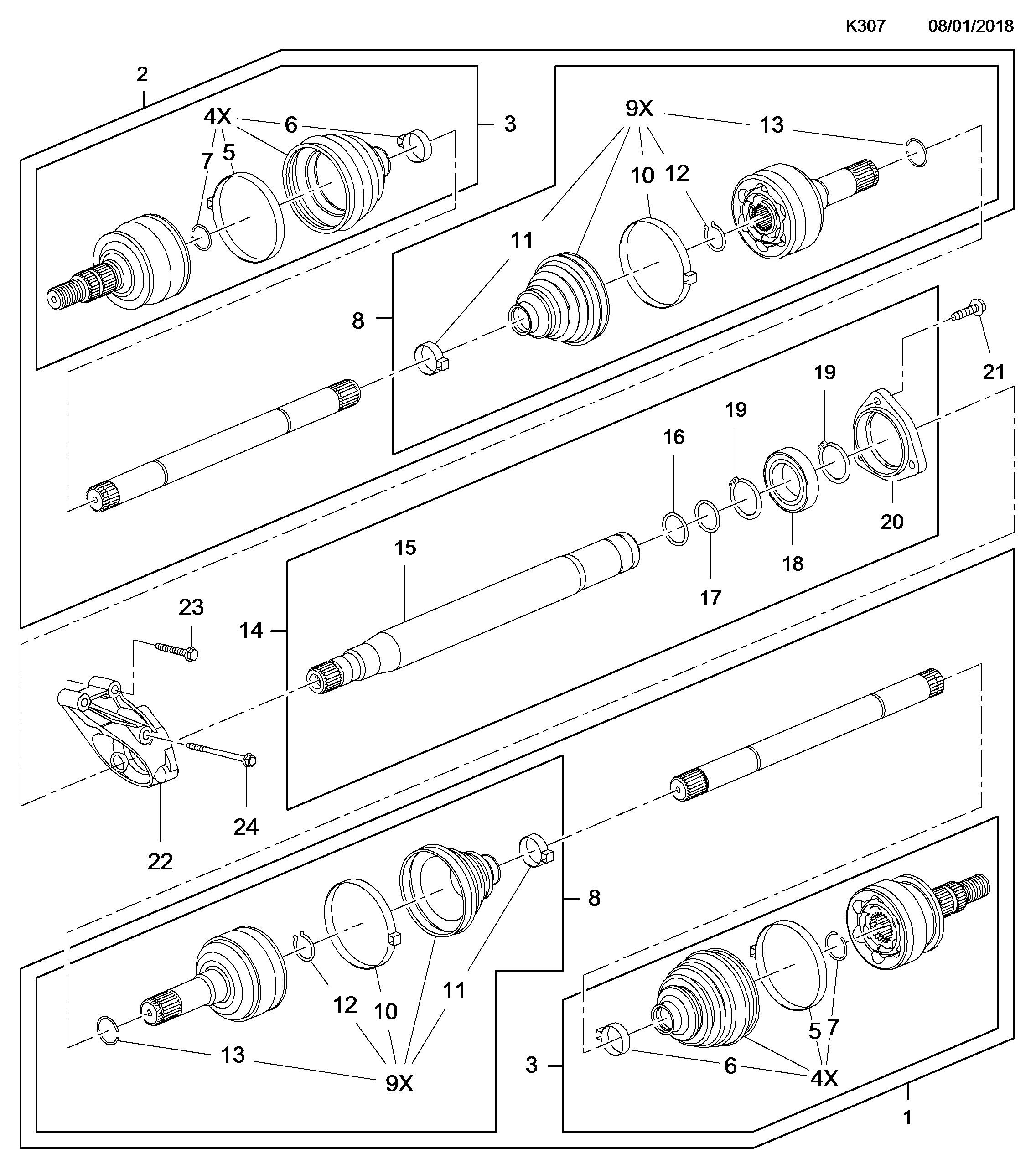 General Motors 95520489 - SHAFT, ASSY., DRIVE, RH, EXCHANGE (CORE RETURN NO. 95524444)  (I ps1.lv