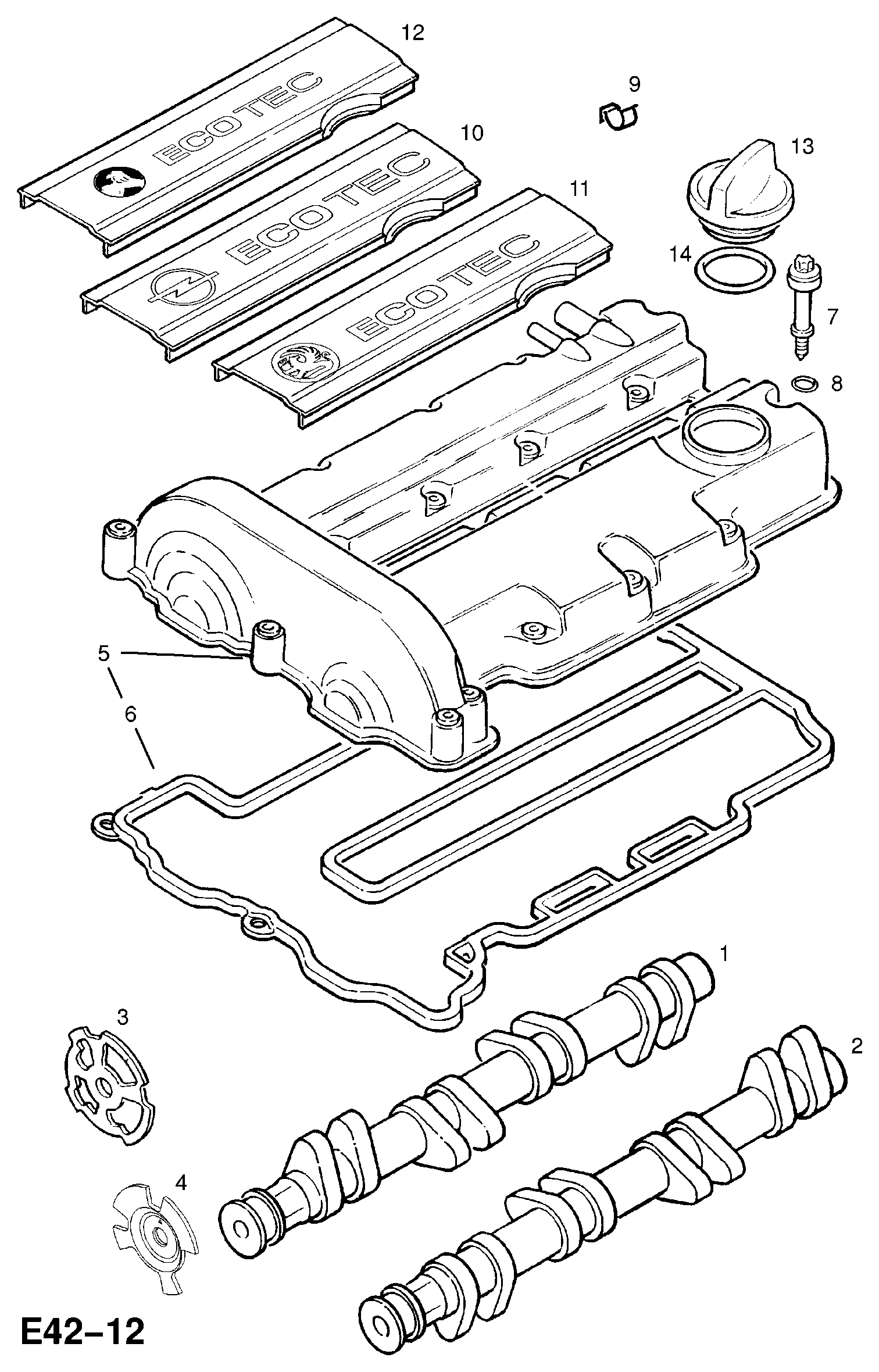 Opel 56 07 467 - Blīve, Motora bloka galvas vāks ps1.lv