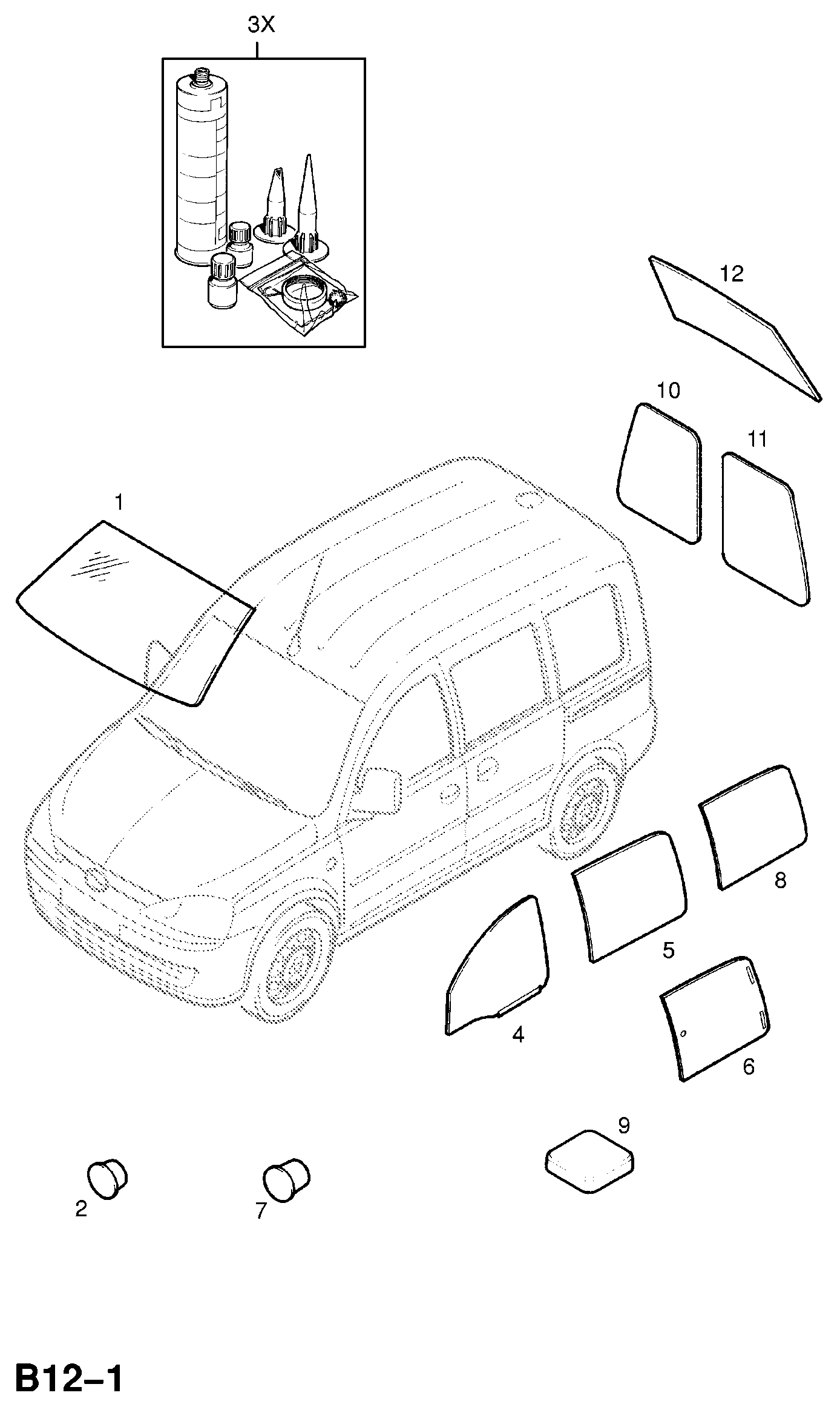 VAG 108476 - Šarnīru komplekts, Piedziņas vārpsta ps1.lv