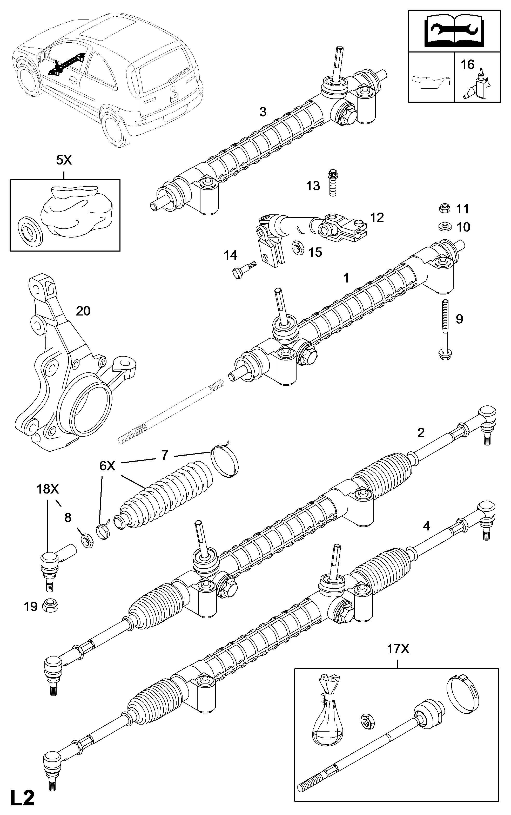 Vauxhall 16 03 843 - Aksiālais šarnīrs, Stūres šķērsstiepnis ps1.lv