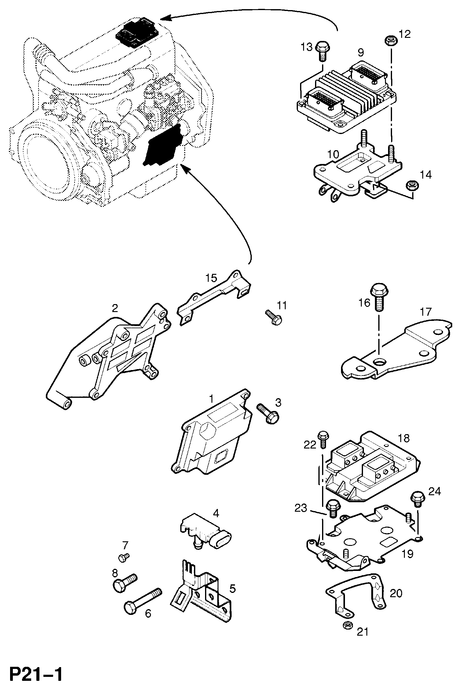 General Motors 6238159 - Devējs, Spiediens ieplūdes traktā ps1.lv