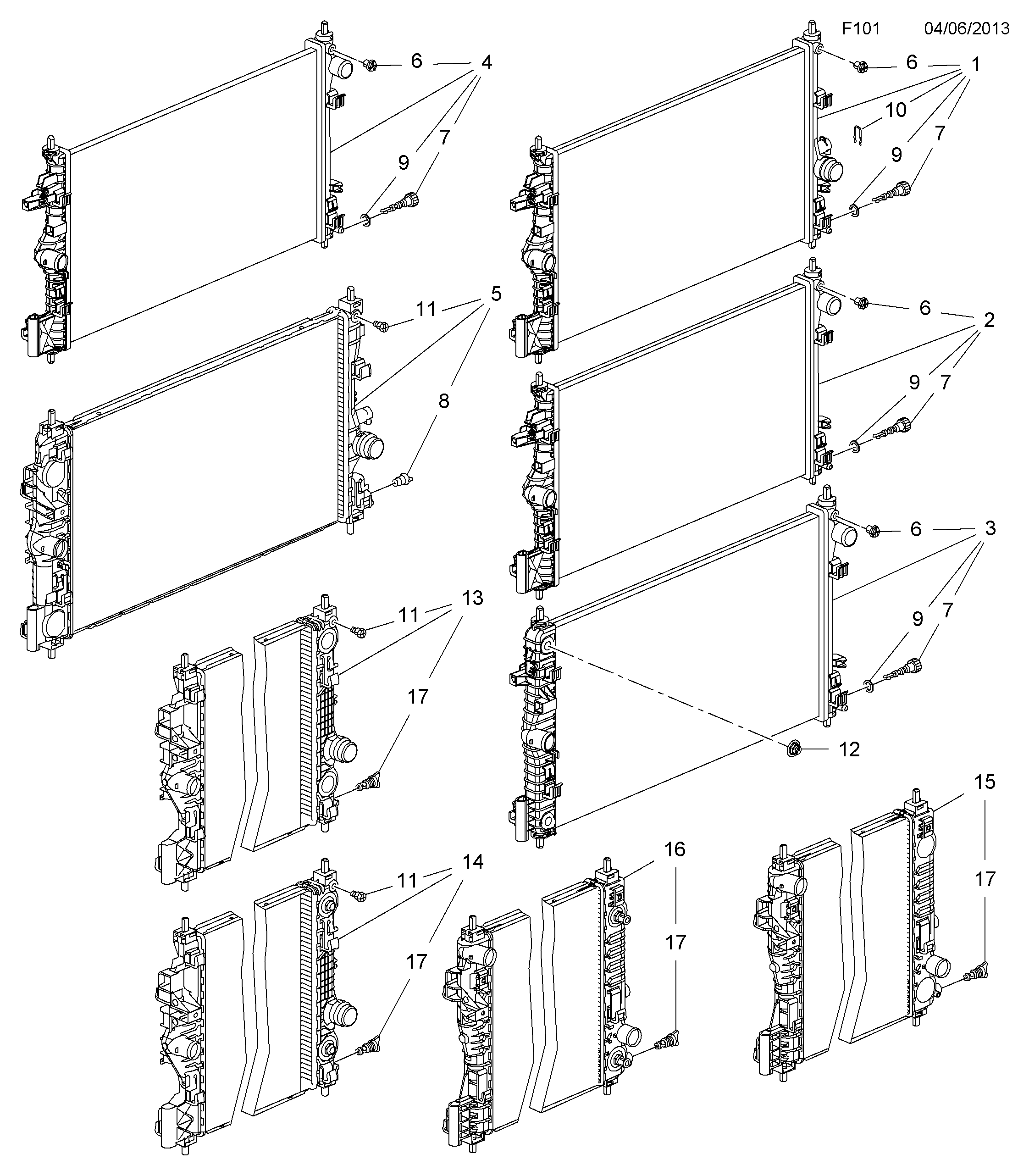 Opel 1300318 - Radiators, Motora dzesēšanas sistēma ps1.lv