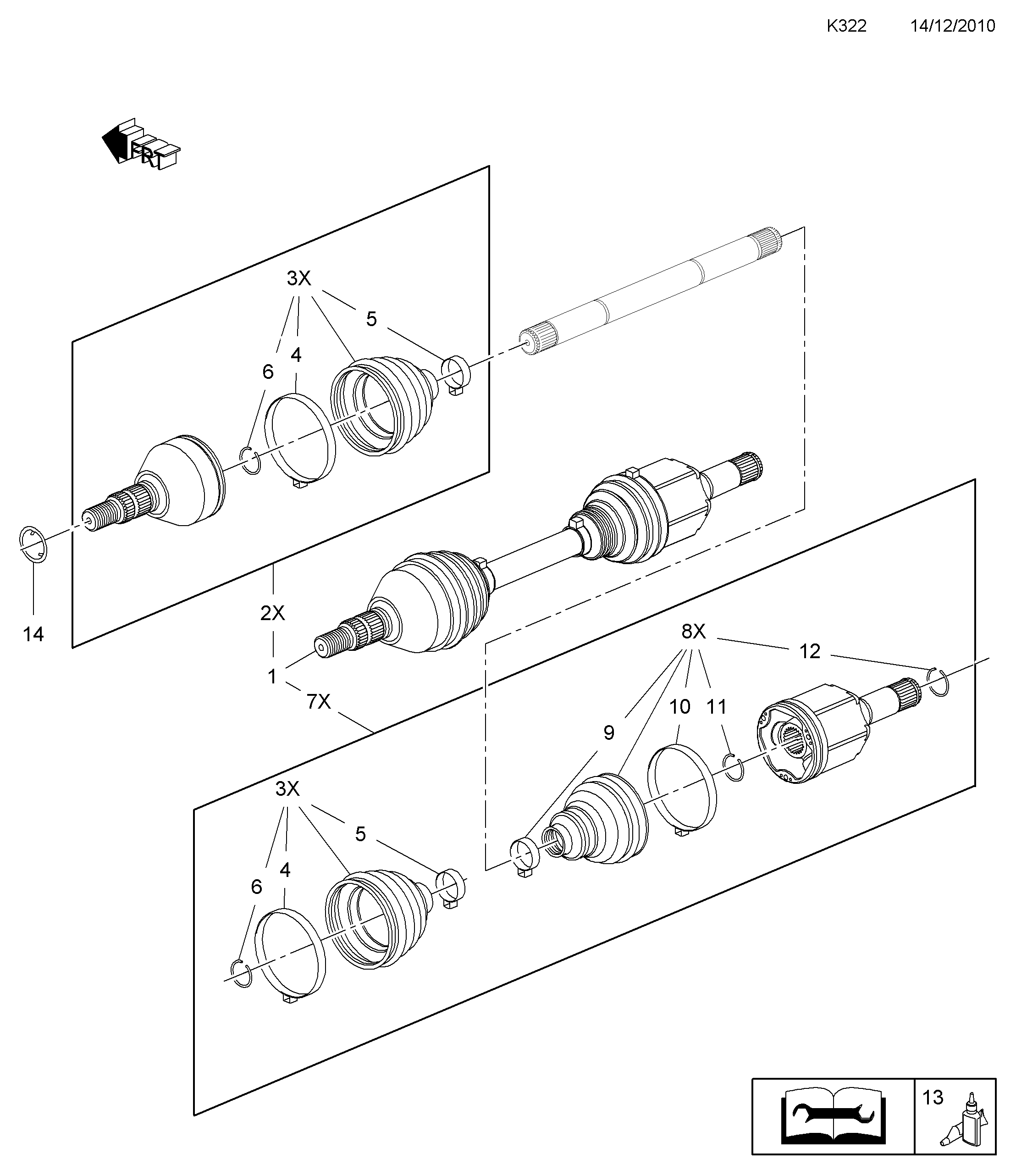 Vauxhall 1603015 - BOOT KIT, JOINT, ASSY., INNER (ALSO SUPPLY 13329240   19 41 004) ps1.lv