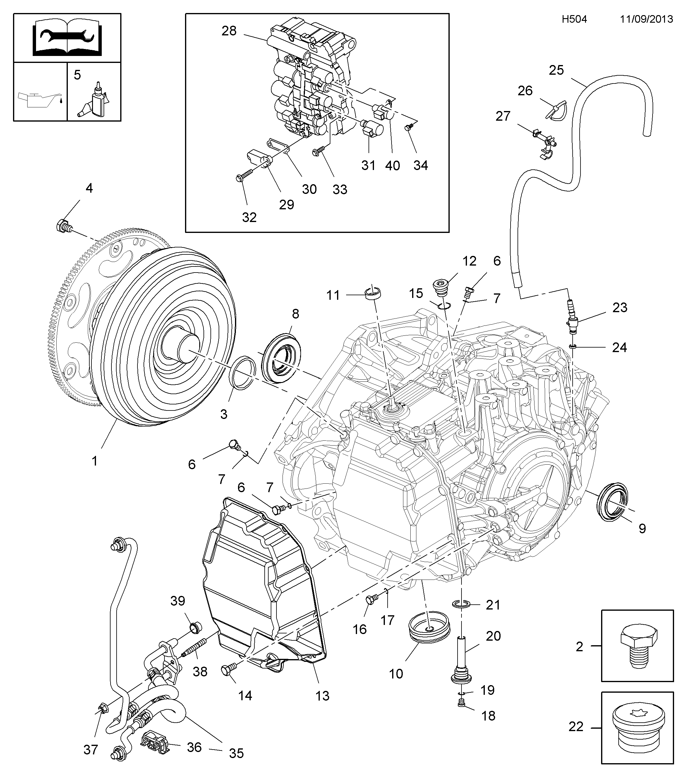 Opel 15 03 305 - Blīve, Eļļas vācele ps1.lv