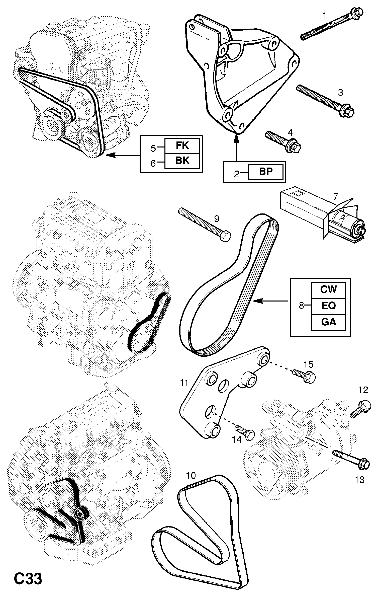 Opel 1340601 - Ķīļrievu siksna ps1.lv