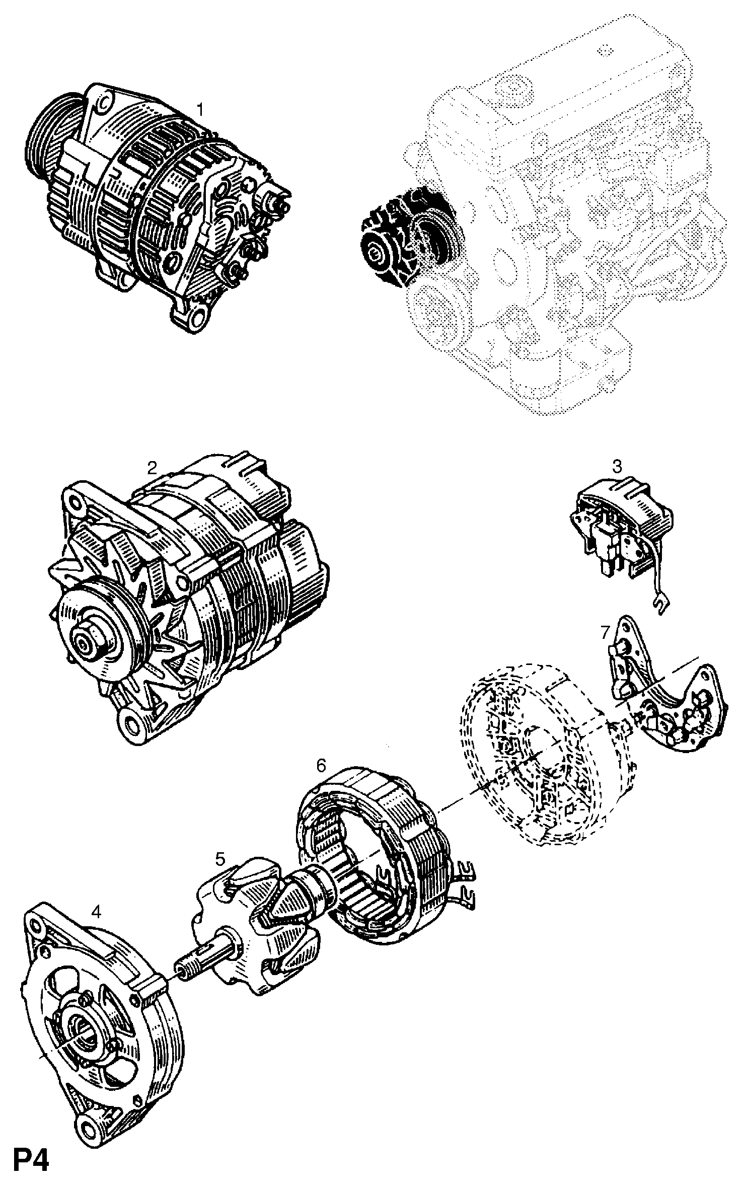 Opel 4403369 - Ģenerators ps1.lv