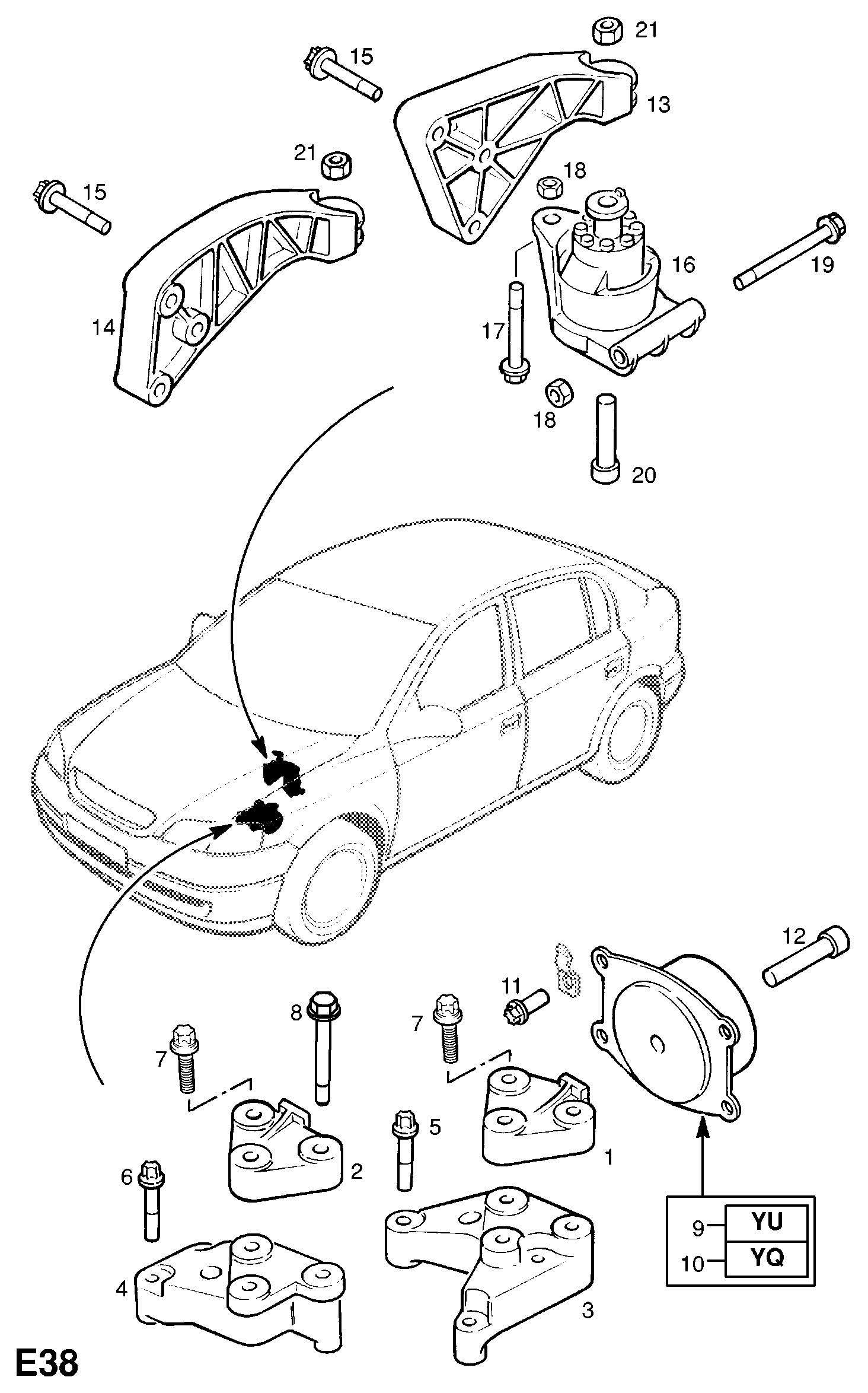 Vauxhall 56 82 519 - Piekare, Dzinējs ps1.lv