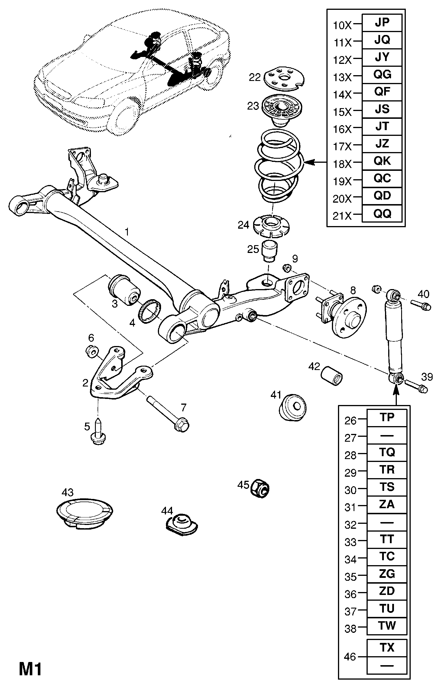 Opel 424764 - Gājiena ierobežotājs, Atsperojums ps1.lv