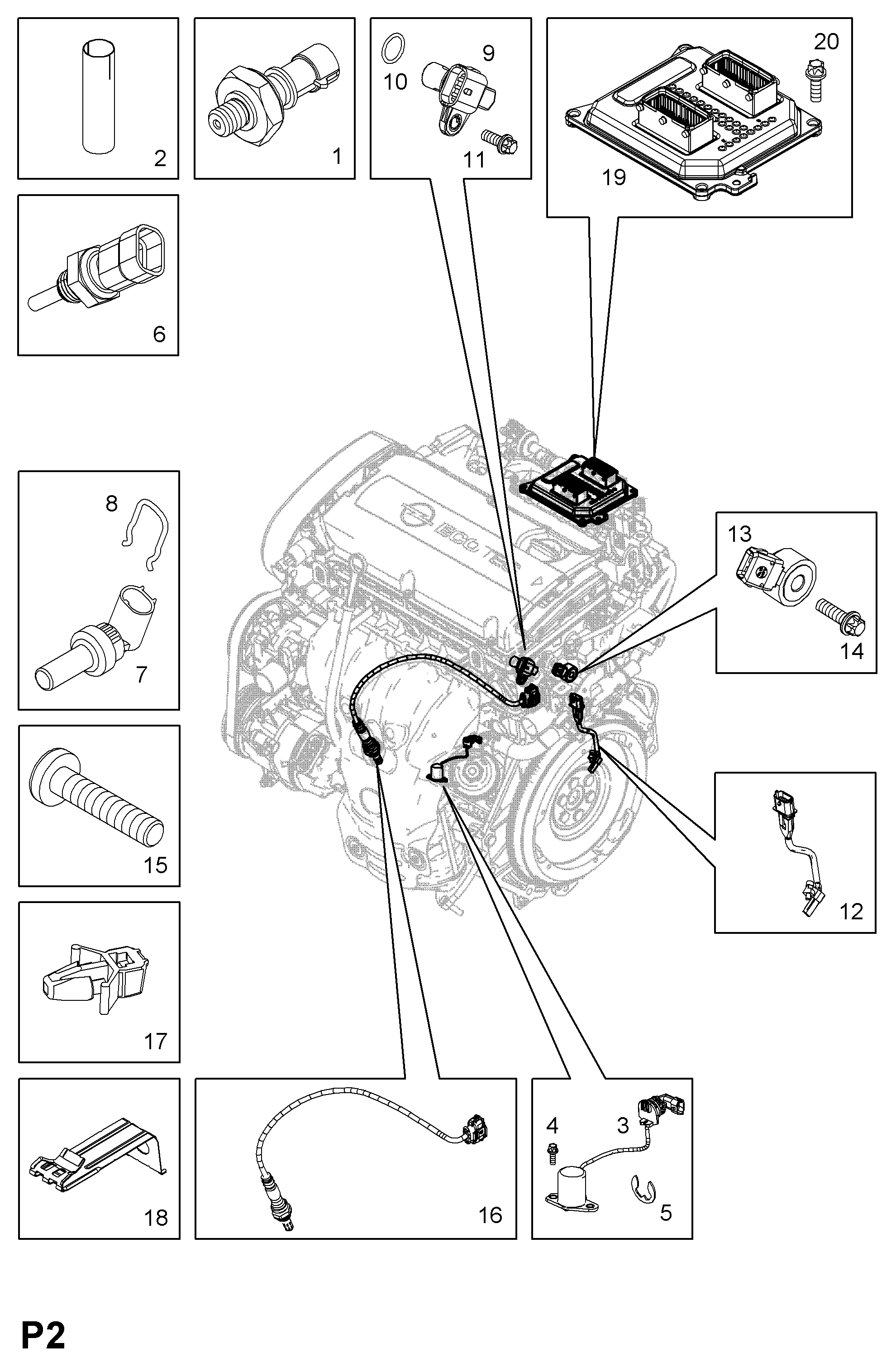 Vauxhall 8 55 422 - Lambda zonde ps1.lv