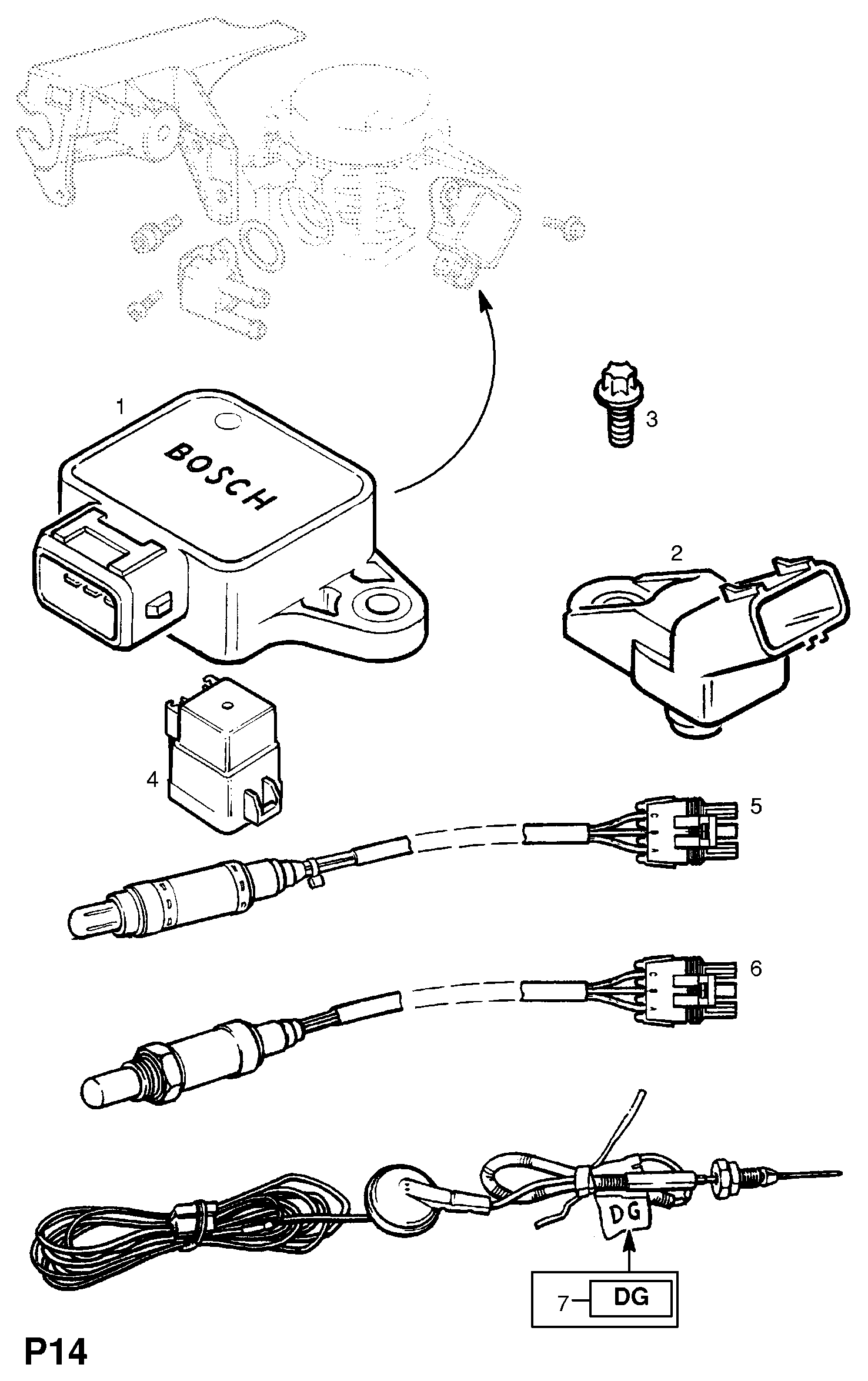 Vauxhall 62 38 412 - Devējs, Pūtes spiediens ps1.lv