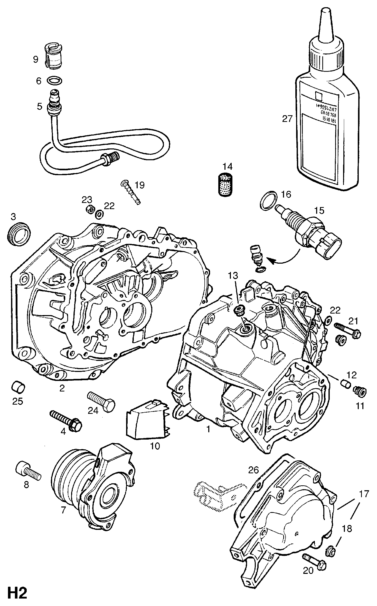 Vauxhall 5679300 - Centrālais izslēdzējmehānisms, Sajūgs ps1.lv