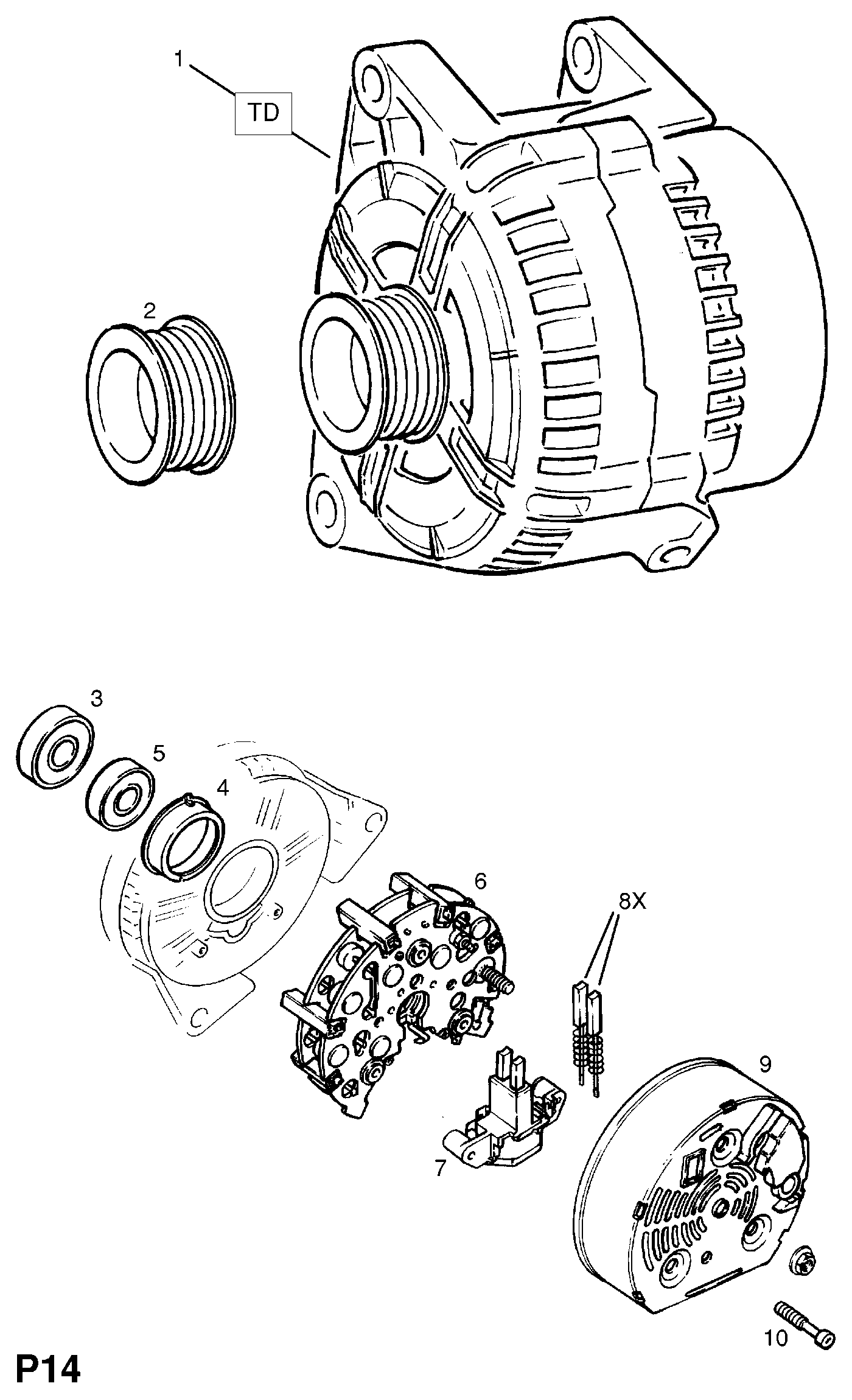 Opel 12 04 275 - Ģeneratora sprieguma regulators ps1.lv