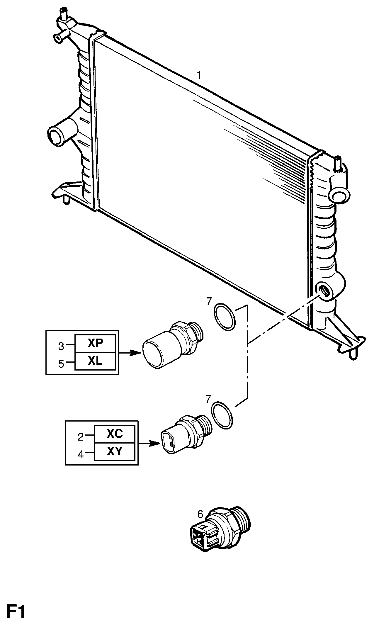 Vauxhall 13 00 158 - Radiators, Motora dzesēšanas sistēma ps1.lv