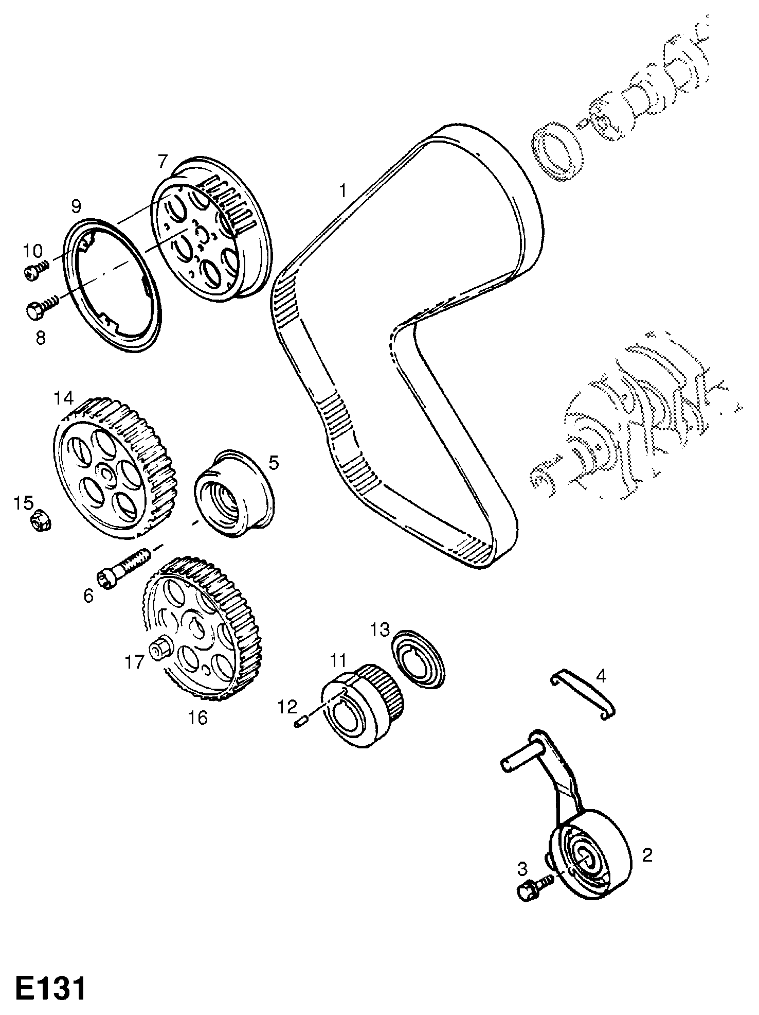 Opel 6 36 730 - Parazīt / Vadrullītis, Zobsiksna ps1.lv