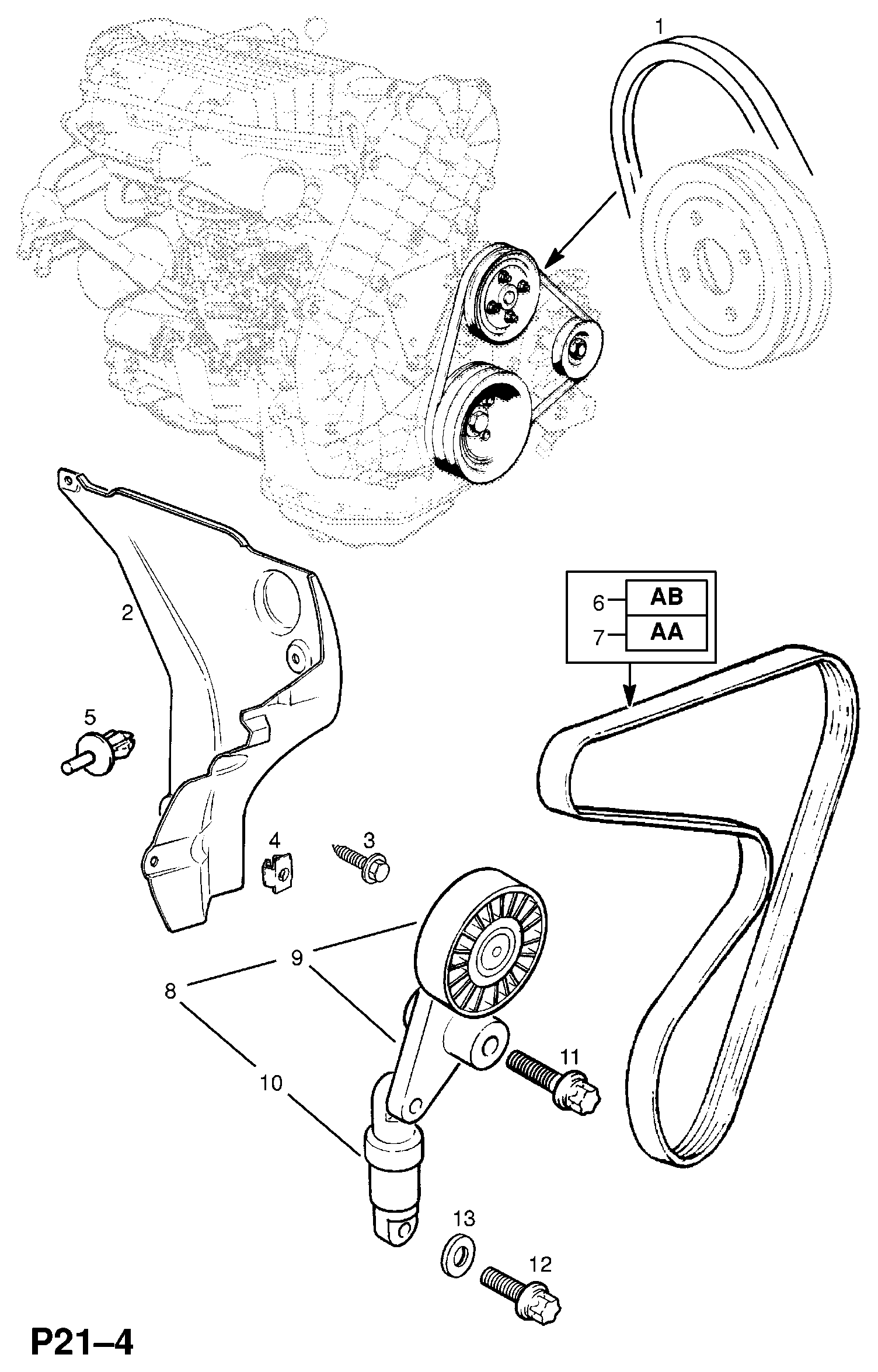 Opel 1340681 - Ķīļsiksna ps1.lv