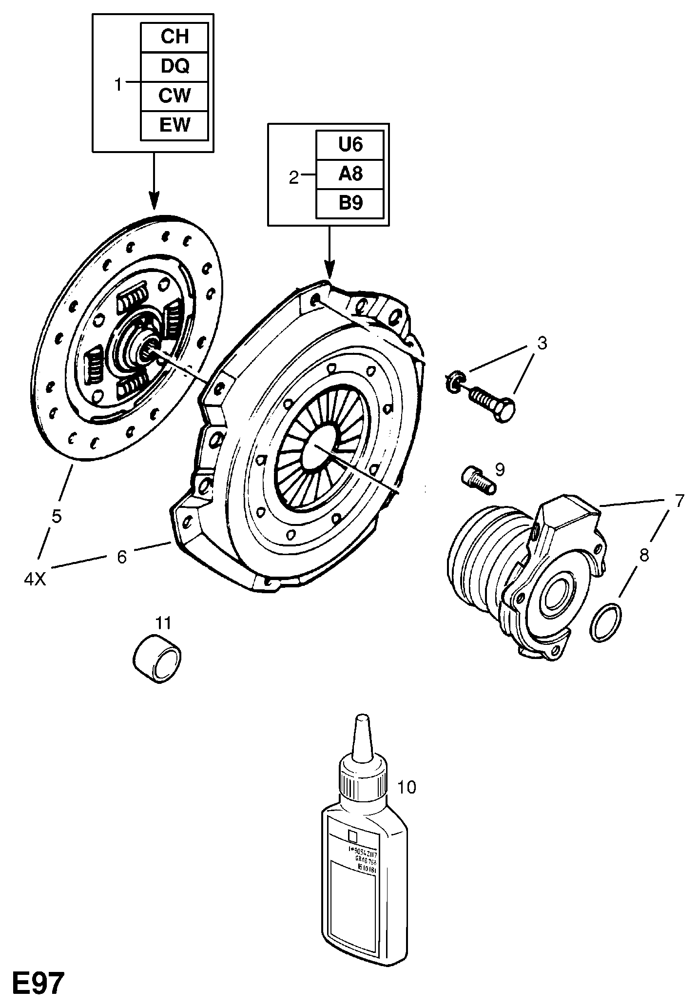 Opel 6 69 124 - Trose, Sajūga pievads ps1.lv