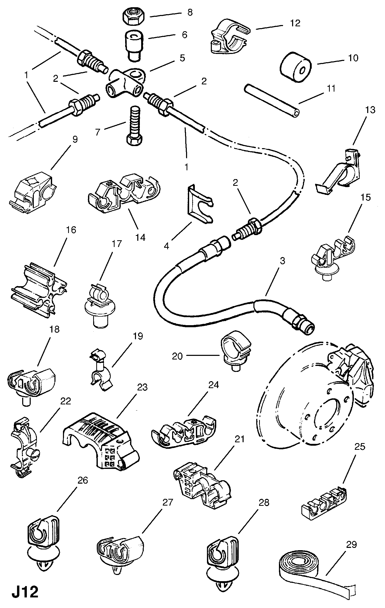 Chevrolet 562346 - Bremžu šļūtene ps1.lv