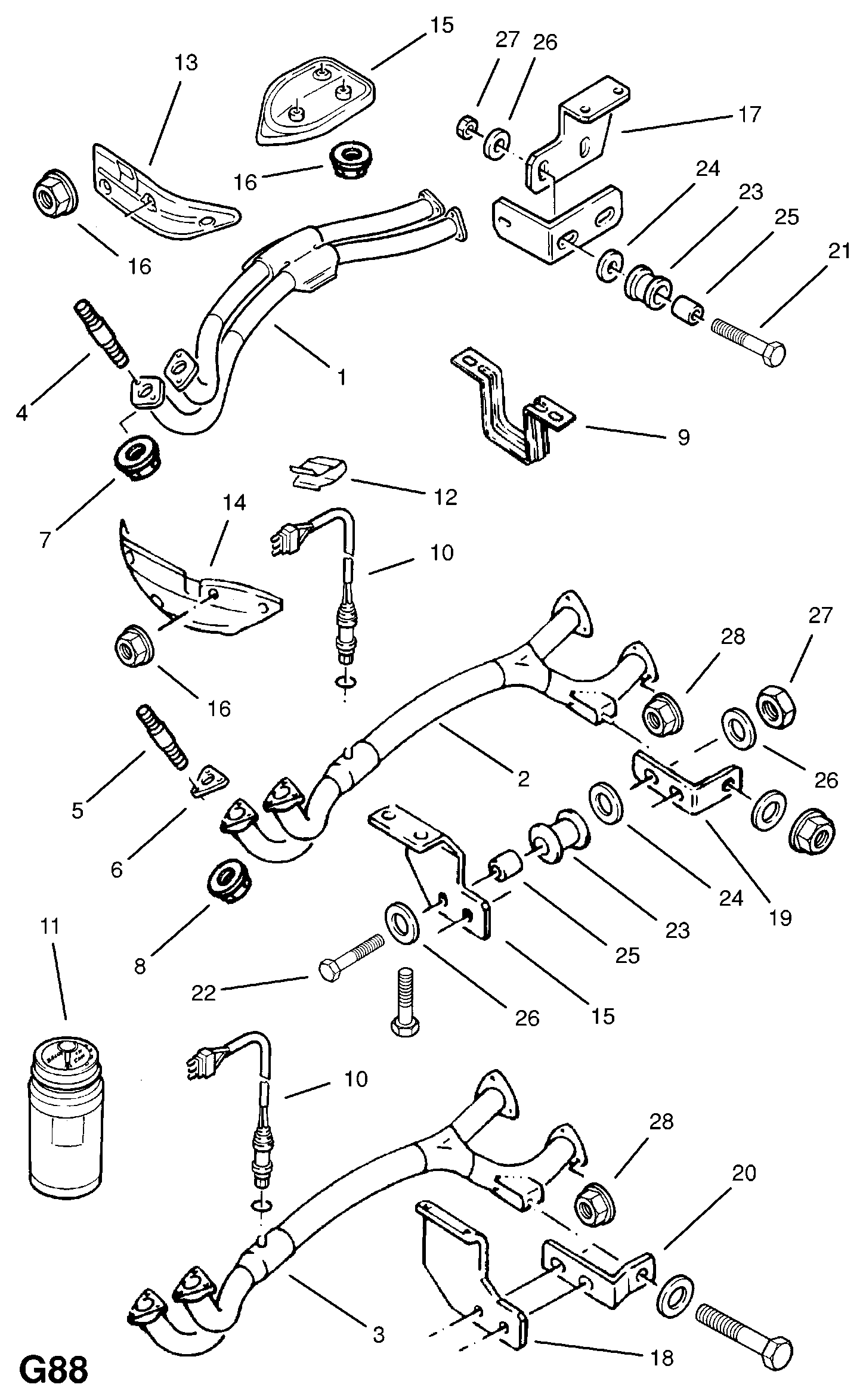 Opel 8 54 976 - Uzgrieznis ps1.lv