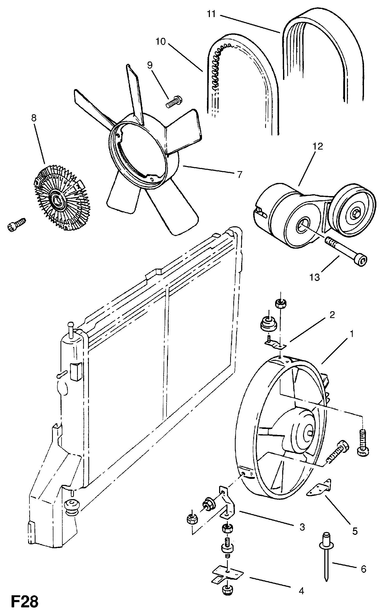 Vauxhall 1340728 - Ķīļrievu siksna ps1.lv