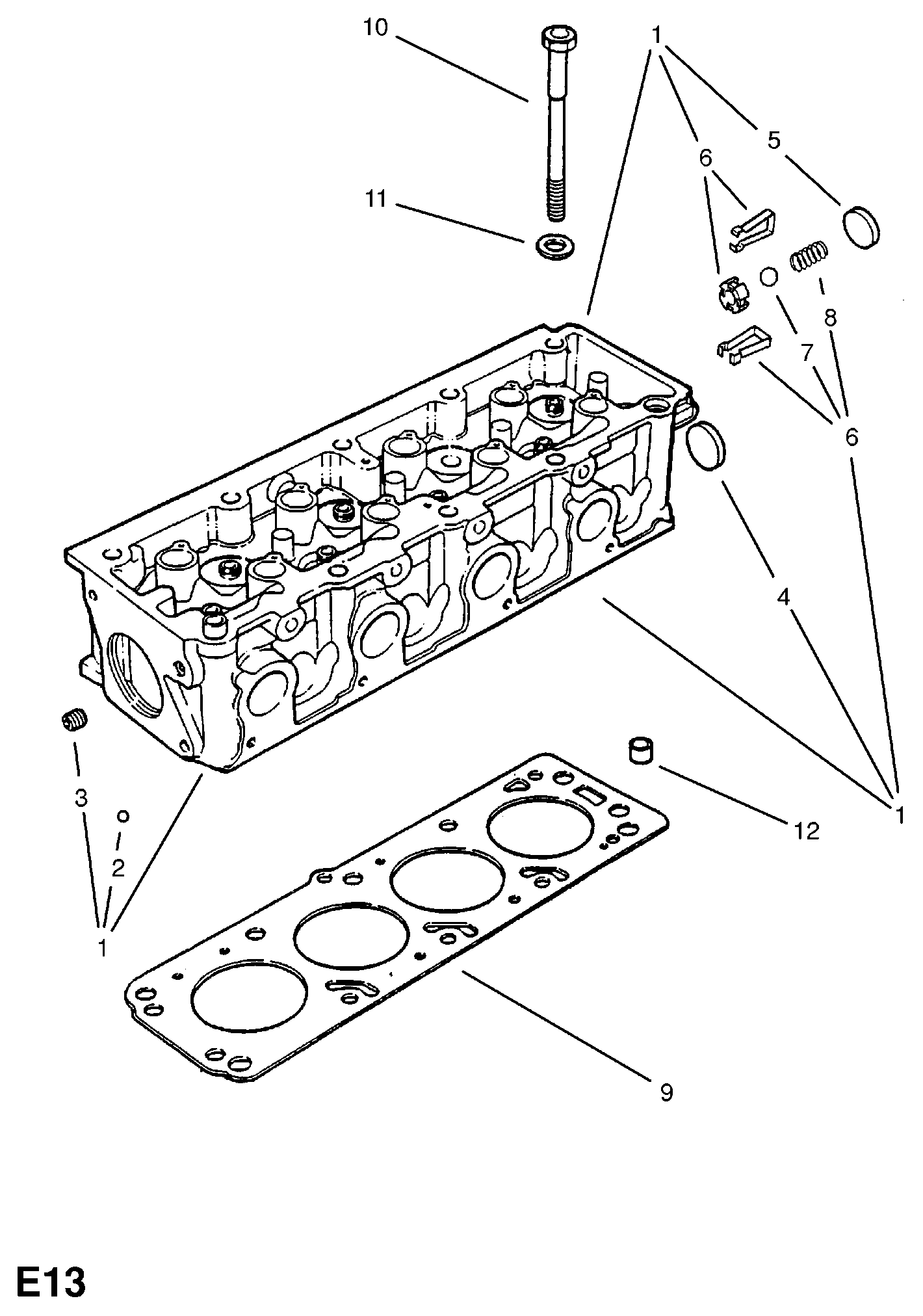 DAEWOO 607 986 - Blīve, Motora bloka galva ps1.lv