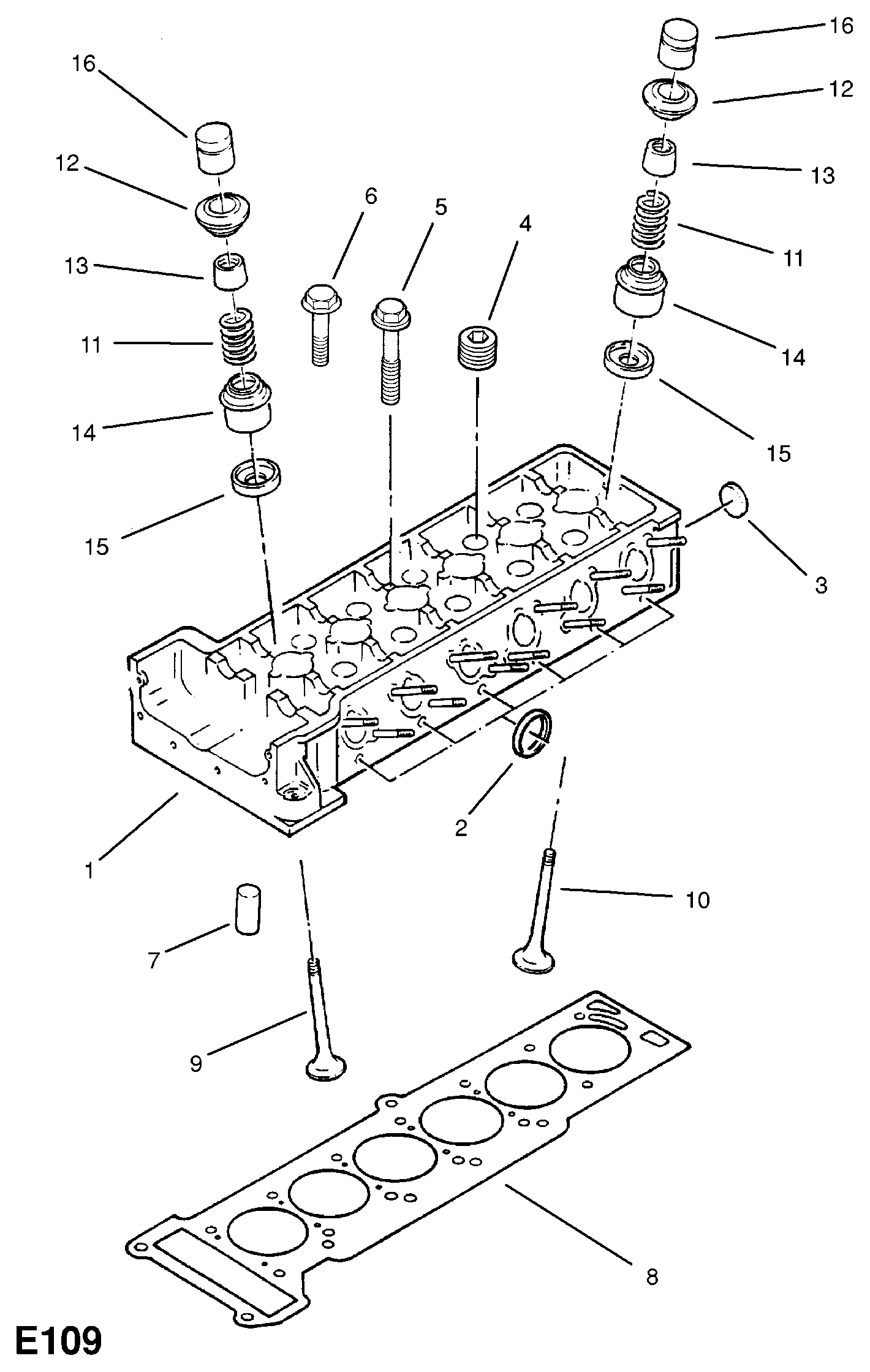 Opel 6 42 527 - Blīvgredzens, Vārsta kāts ps1.lv