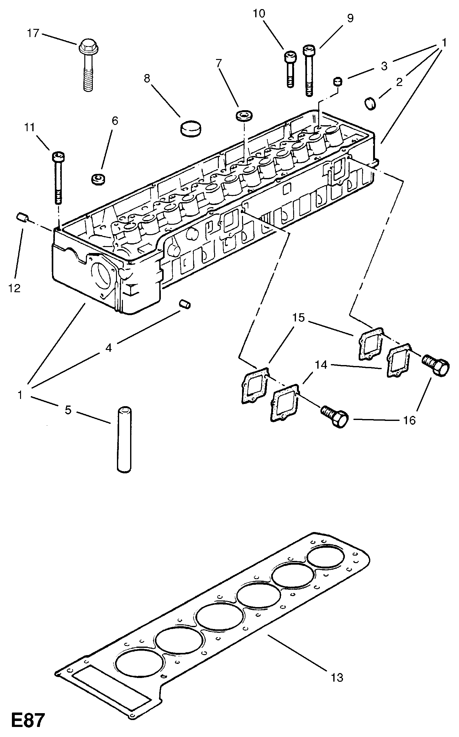 Opel 2024152 - Cilindru galvas skrūvju komplekts ps1.lv