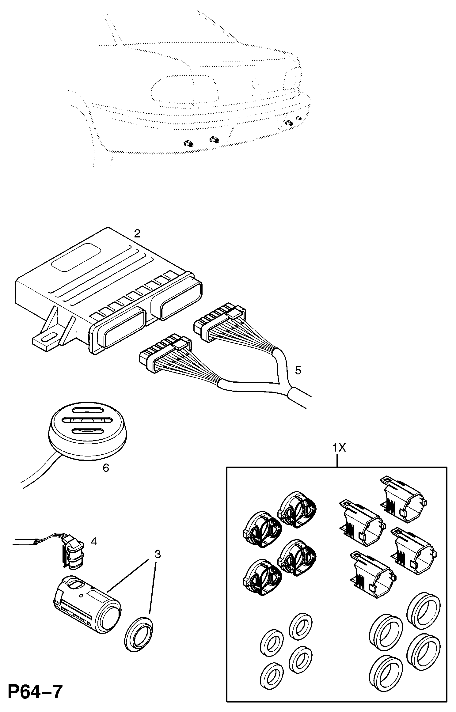 Opel 67 16 379 - Devējs, Parkošanās palīgsistēma ps1.lv