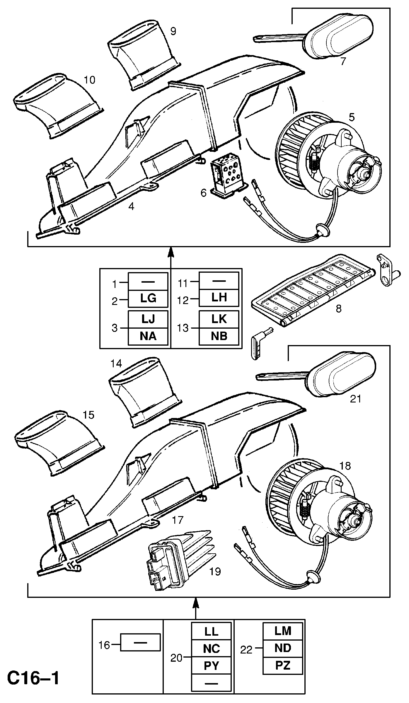 Opel 18 08 093 - Salona ventilators ps1.lv