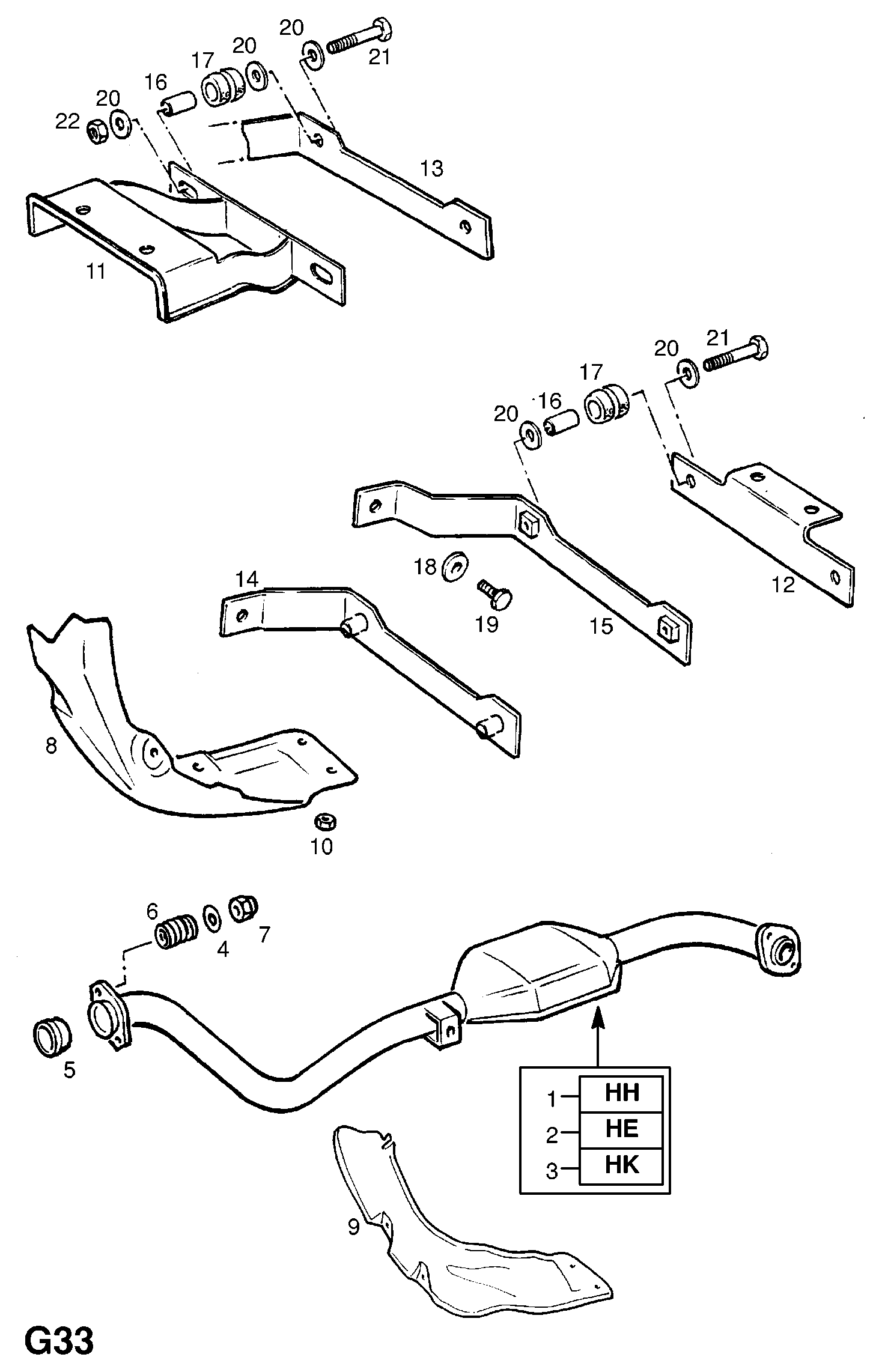 Opel 856944 - Atspergredzens, Izplūdes gāzu sistēma ps1.lv