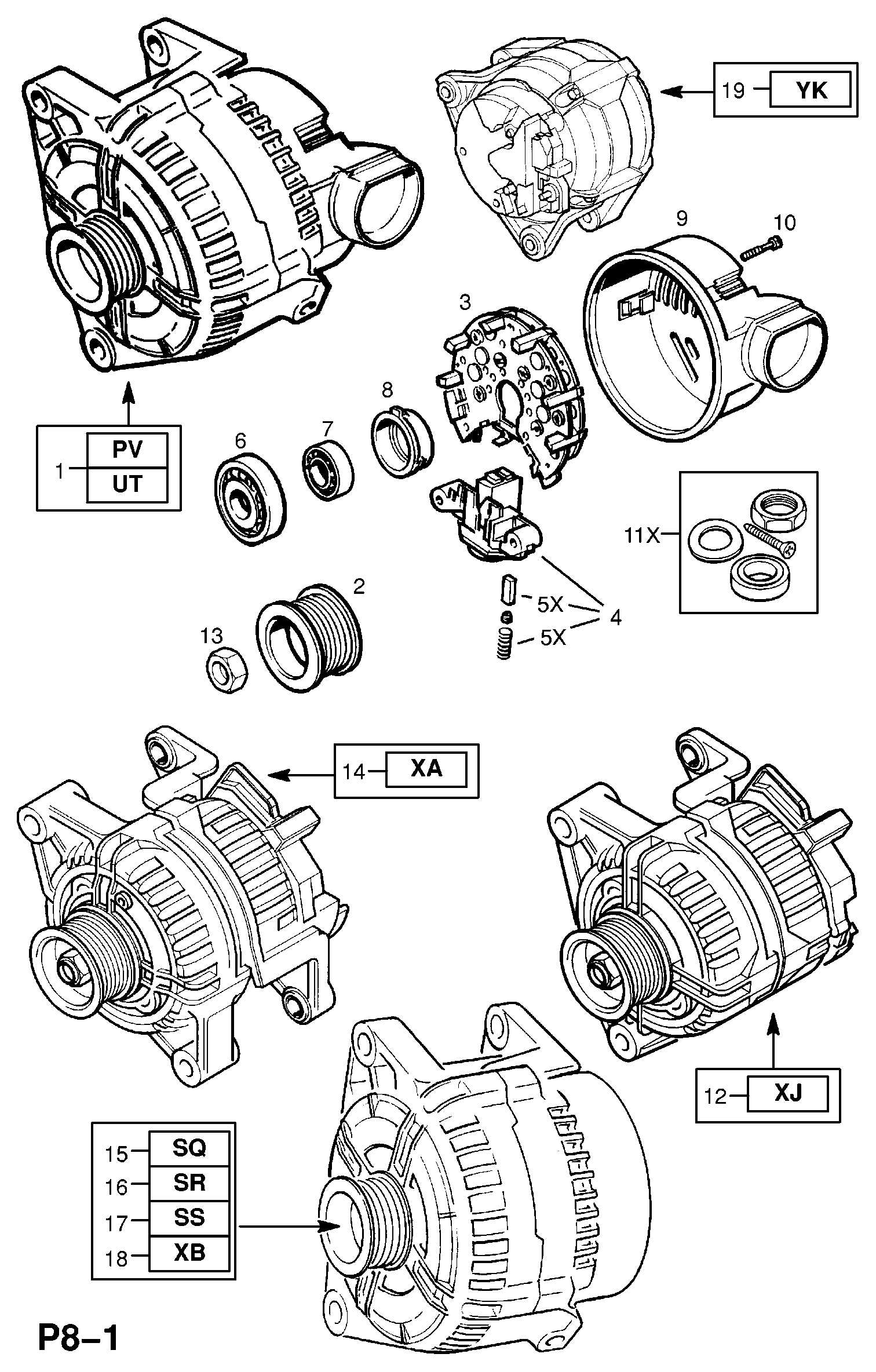 Chevrolet 12 04 231 - Ģeneratora sprieguma regulators ps1.lv