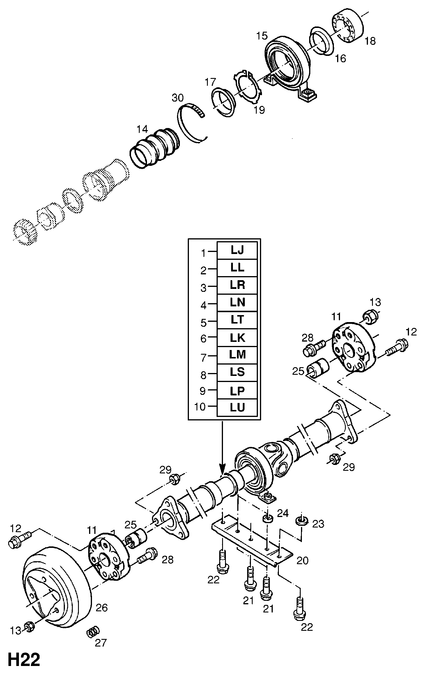 Opel 4 58 364 - Šarnīrs, Garenvārpsta ps1.lv