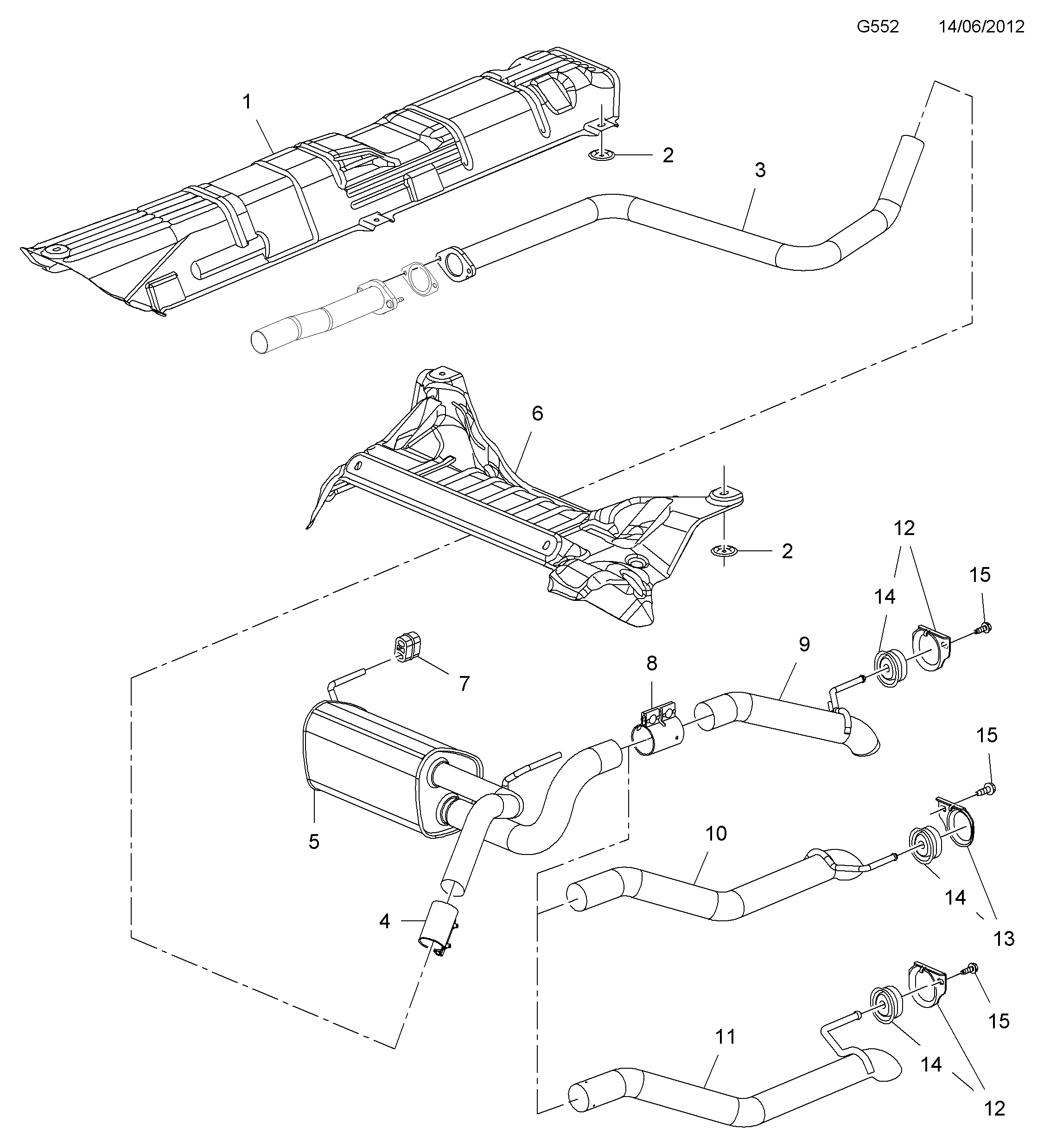 Opel 8 52 510 - Izplūdes caurule ps1.lv