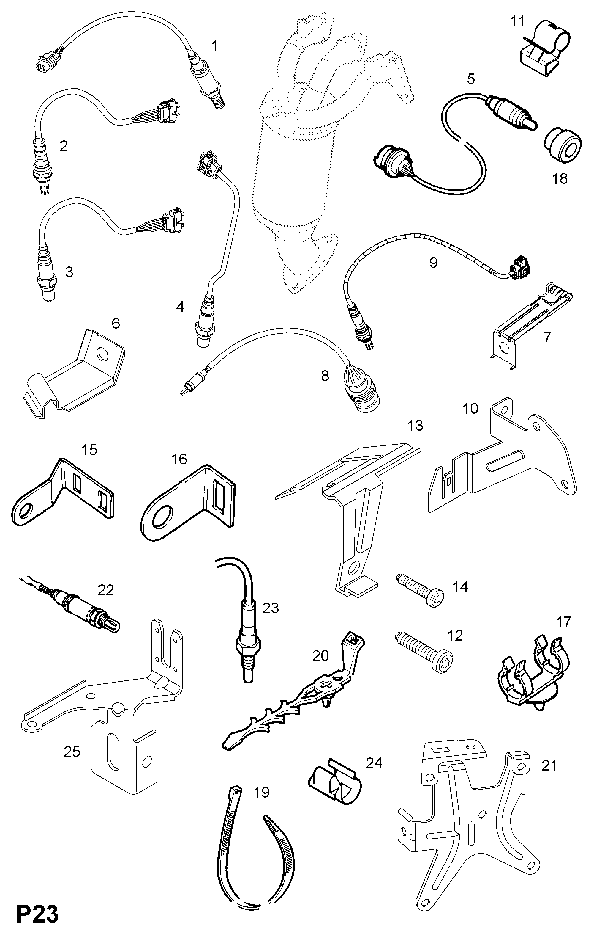 Opel 855436 - Lambda zonde ps1.lv