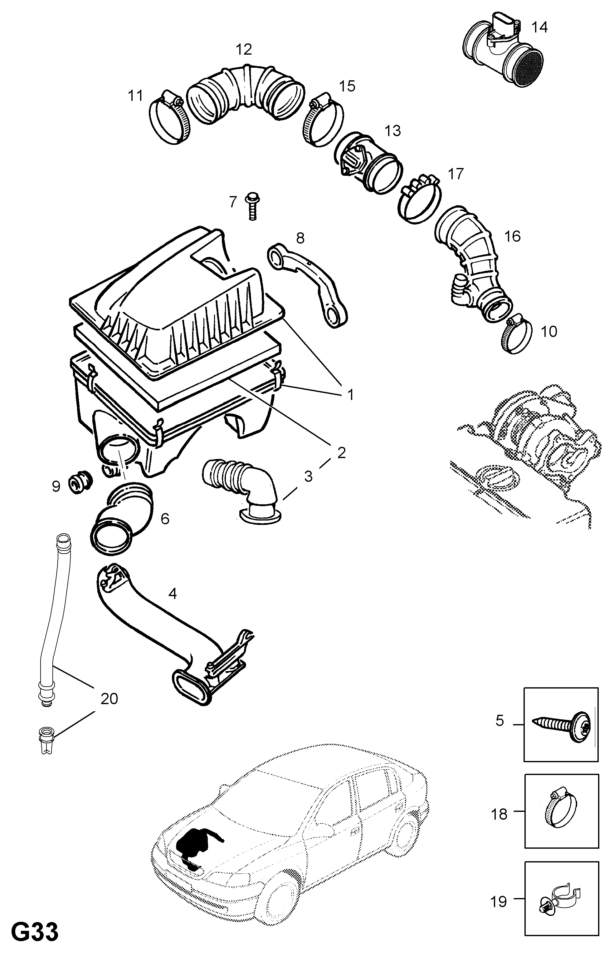 Opel 5834033 - Gaisa filtrs ps1.lv