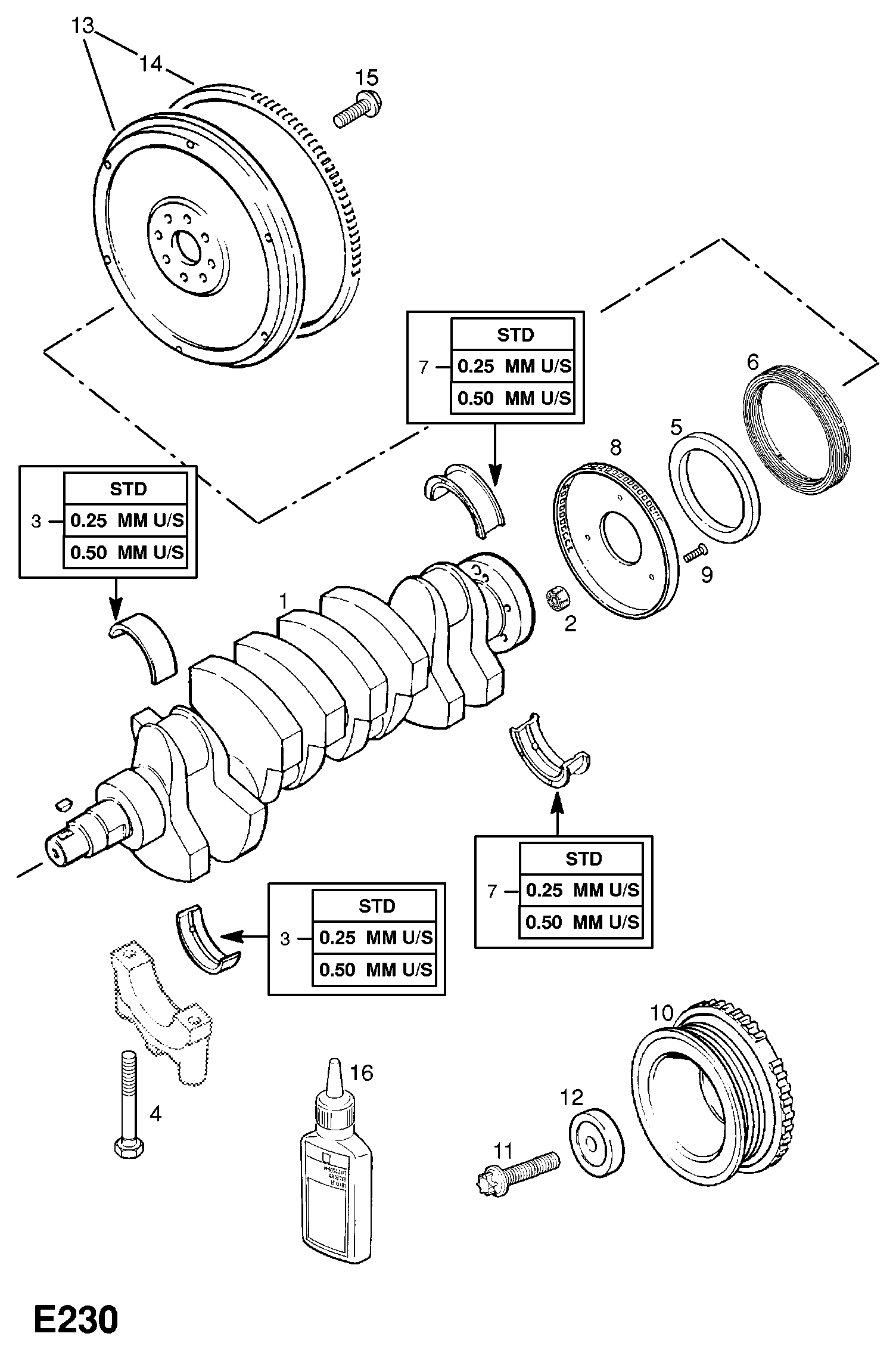 Opel 56 14 844 - Vārpstas blīvgredzens, Kloķvārpsta ps1.lv