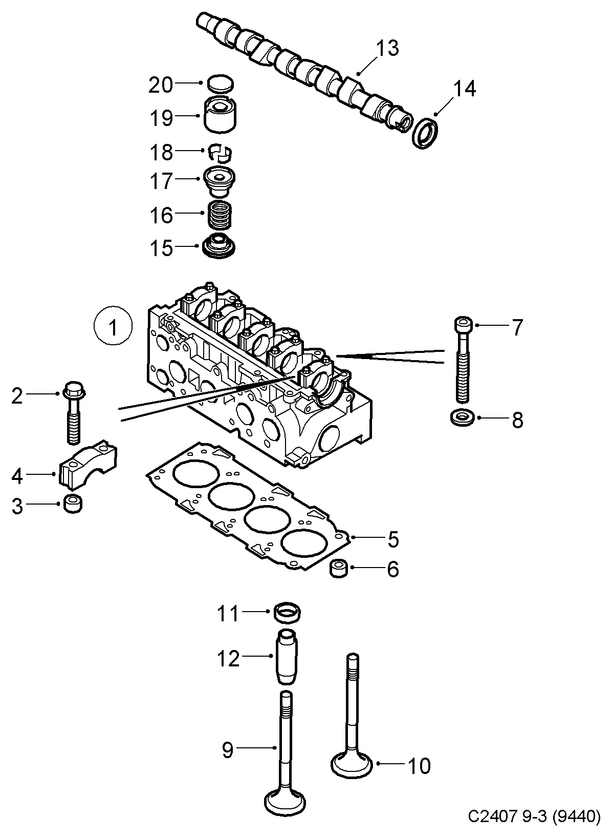 Vauxhall 93178530 - Vārpstas blīvgredzens, Sadales vārpsta ps1.lv