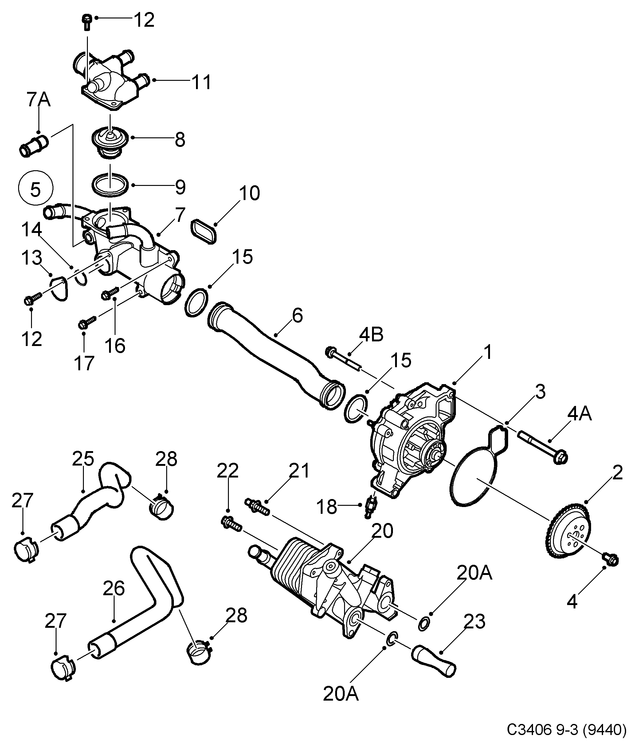 Opel 90 537 811 - Termostats, Dzesēšanas šķidrums ps1.lv