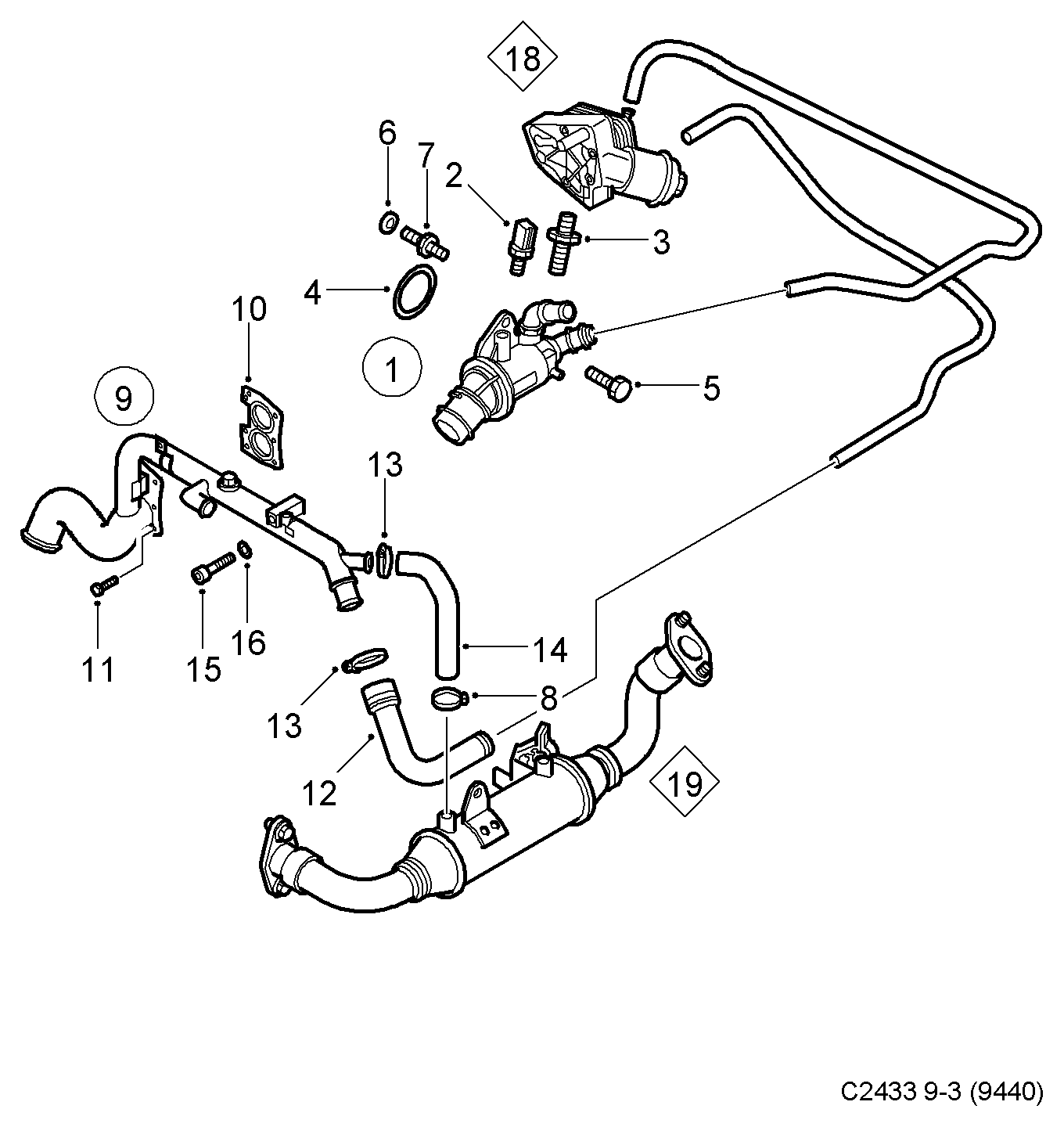 Vauxhall 55203388 - Termostats, Dzesēšanas šķidrums ps1.lv