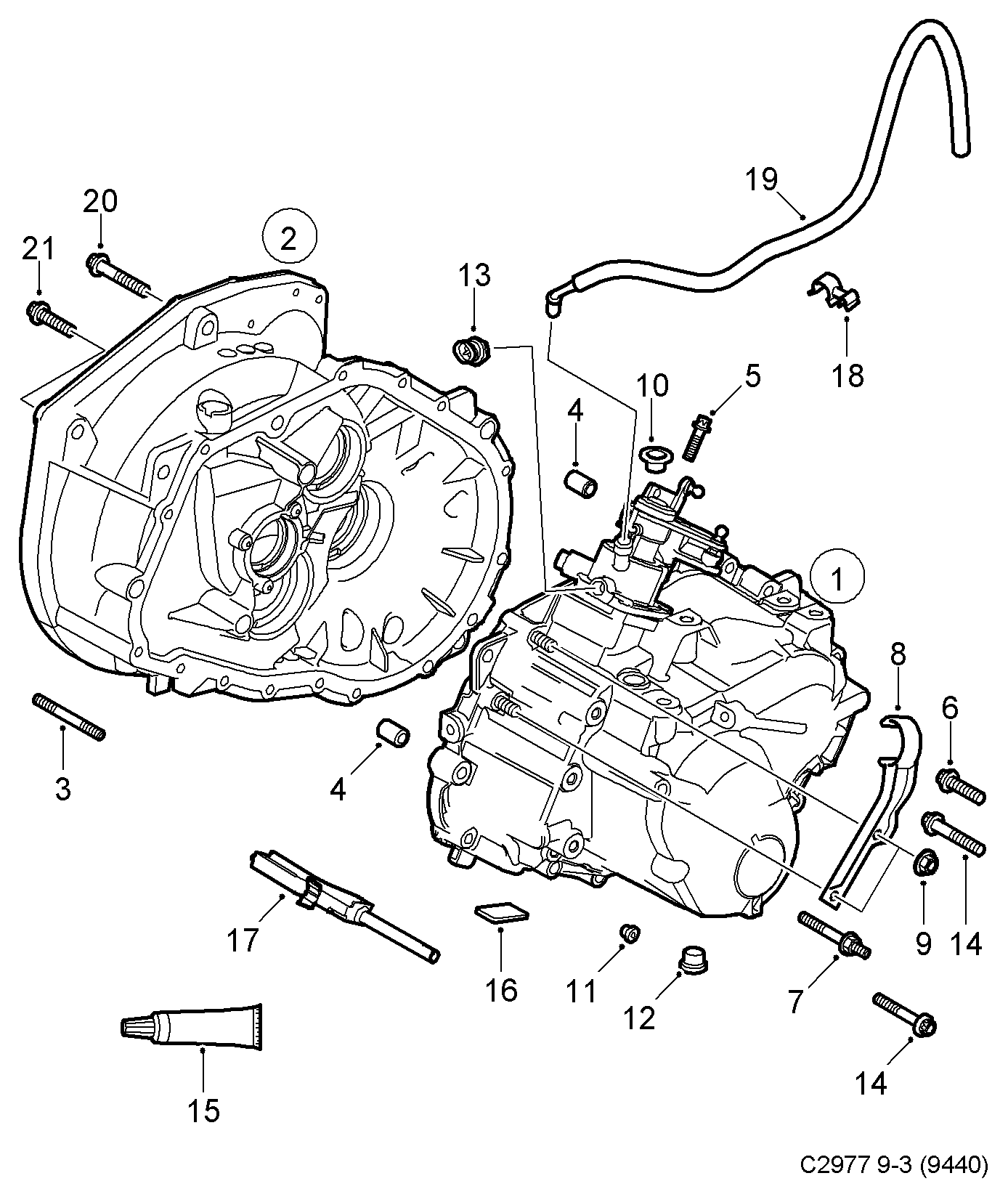 Opel 90 543 772 - Blīve, Eļļas vācele ps1.lv