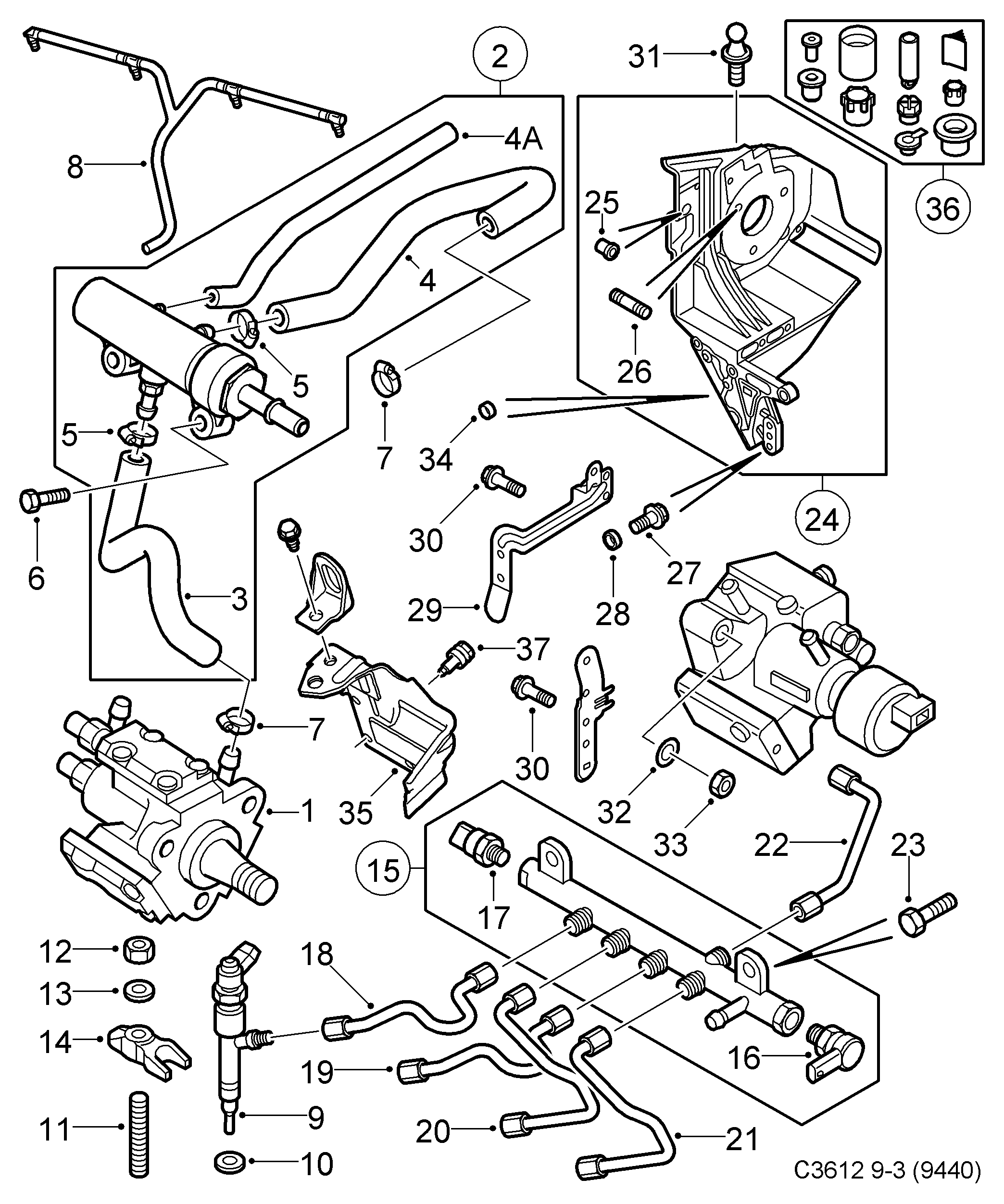 Vauxhall 93188709 - Augstspiediena sūknis ps1.lv