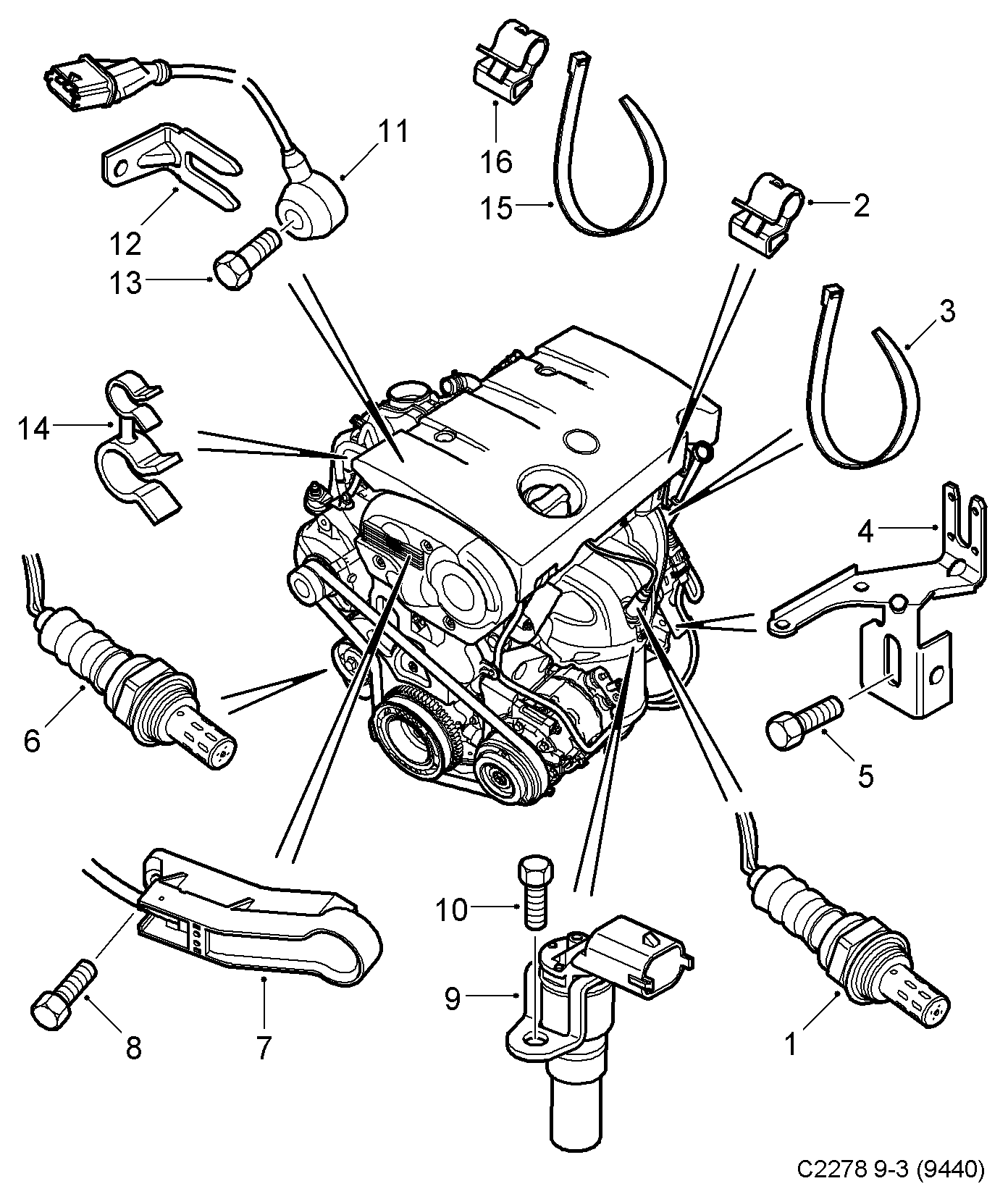 Chevrolet 9158720 - Detonācijas devējs ps1.lv