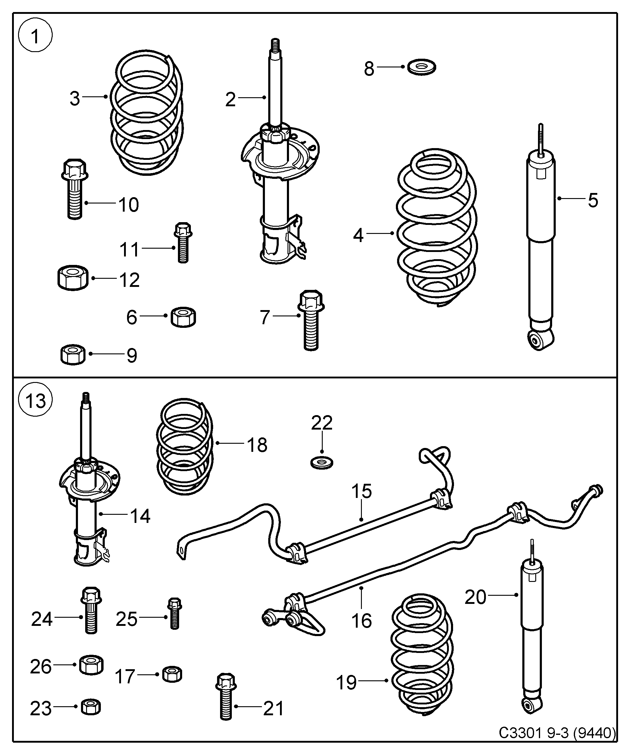 SAAB 12762939 - Amortizators ps1.lv