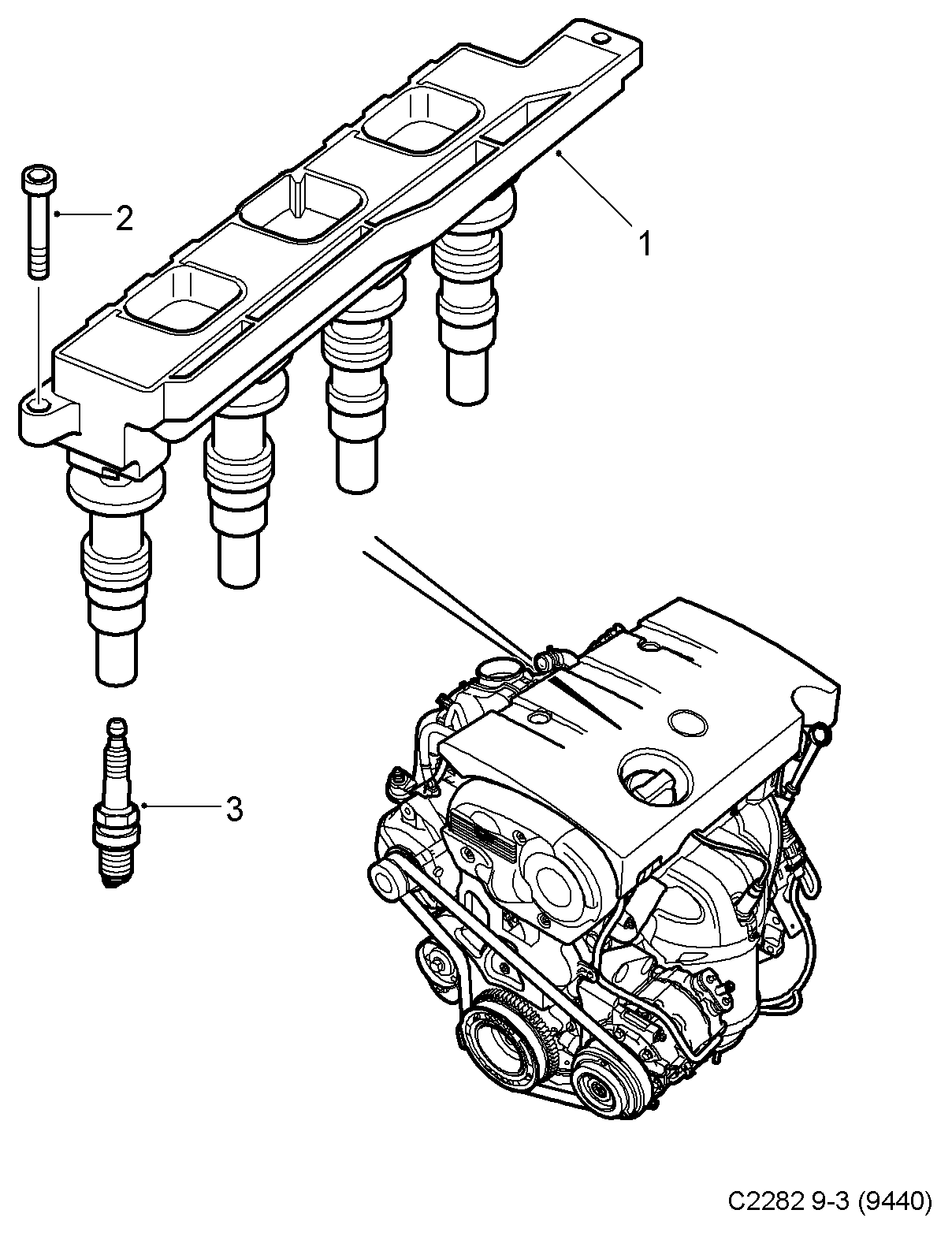 Opel 93 176 801 - Aizdedzes svece ps1.lv