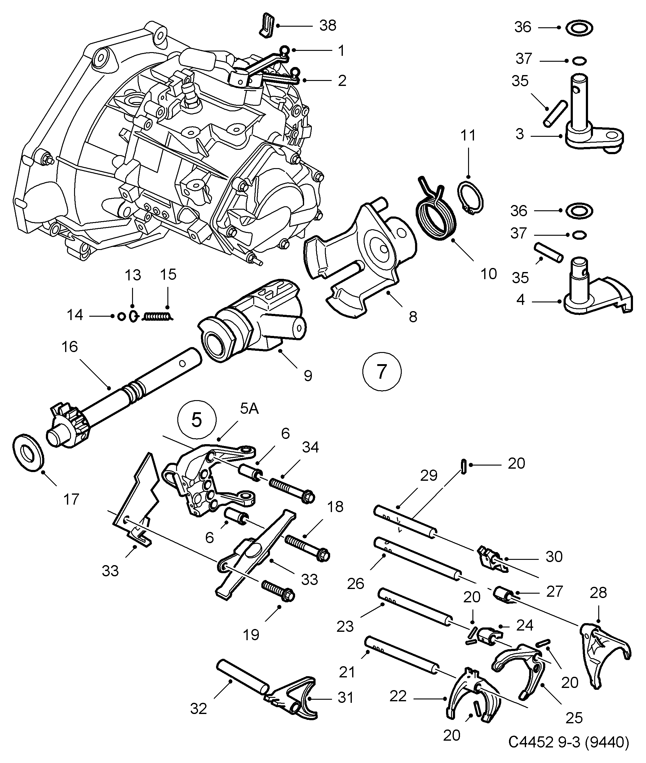 Opel 90490914 - Vārpstas blīvgredzens, Mehāniskā pārnesumkārba ps1.lv