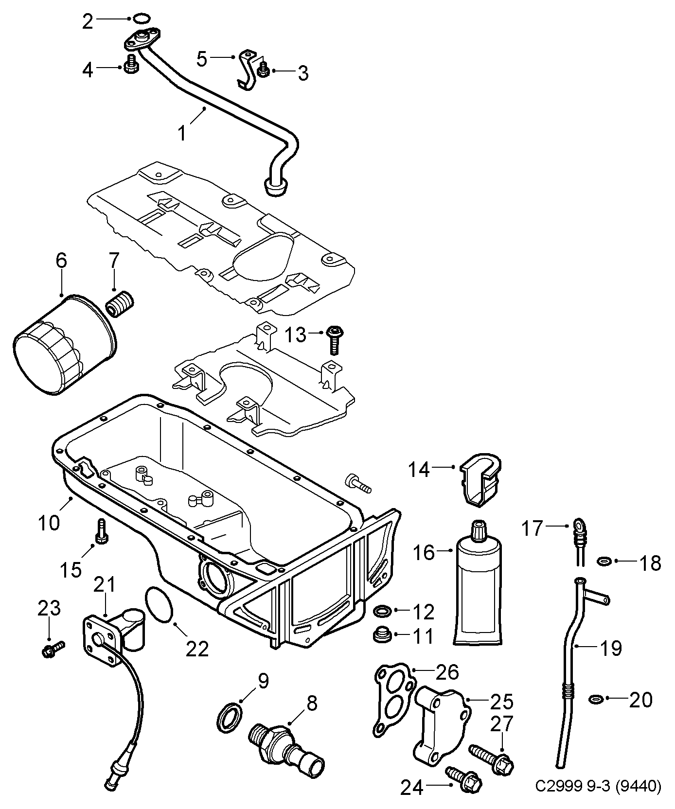 Chevrolet 93178952 - Eļļas filtrs ps1.lv