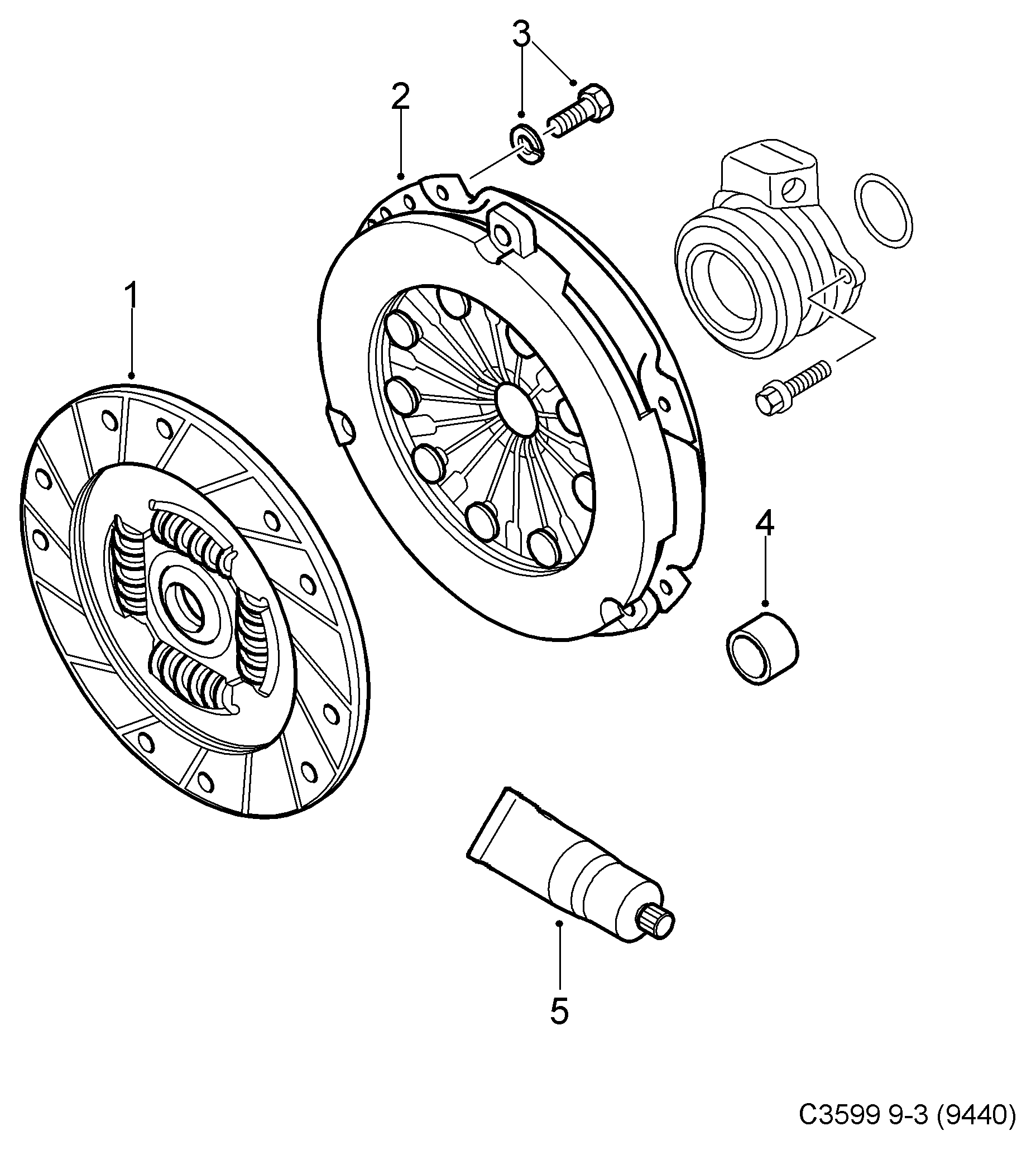 SAAB 93180648 - Sajūga disks ps1.lv