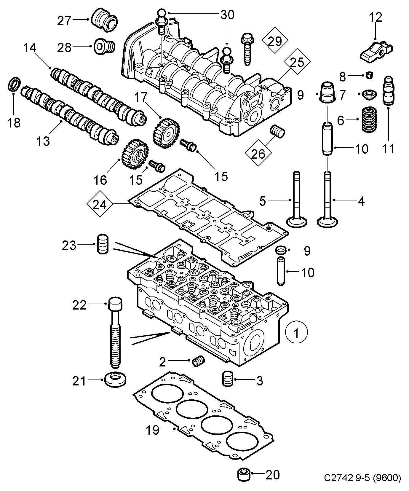 Opel 93188668 - Balansieris, Motora vadība ps1.lv