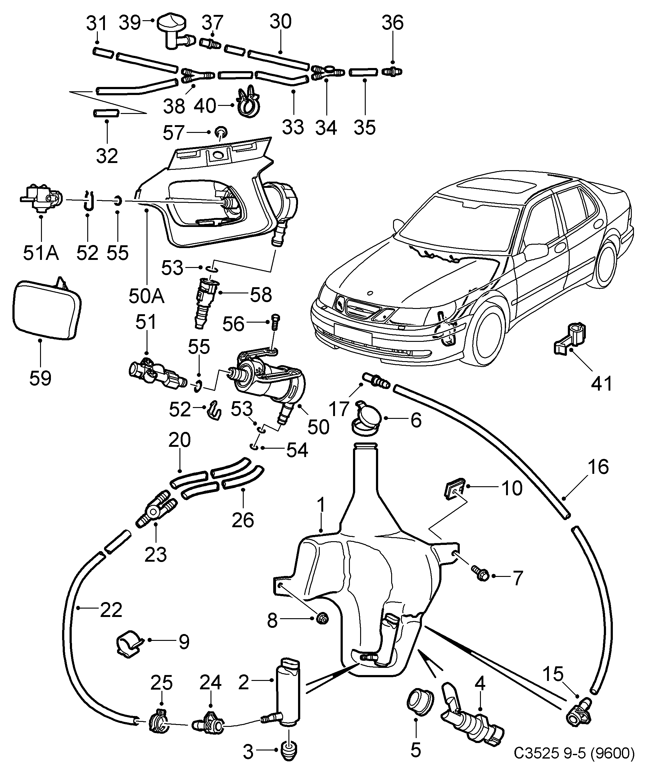 SAAB 12788695 - Washer pump, Windshield washer ps1.lv