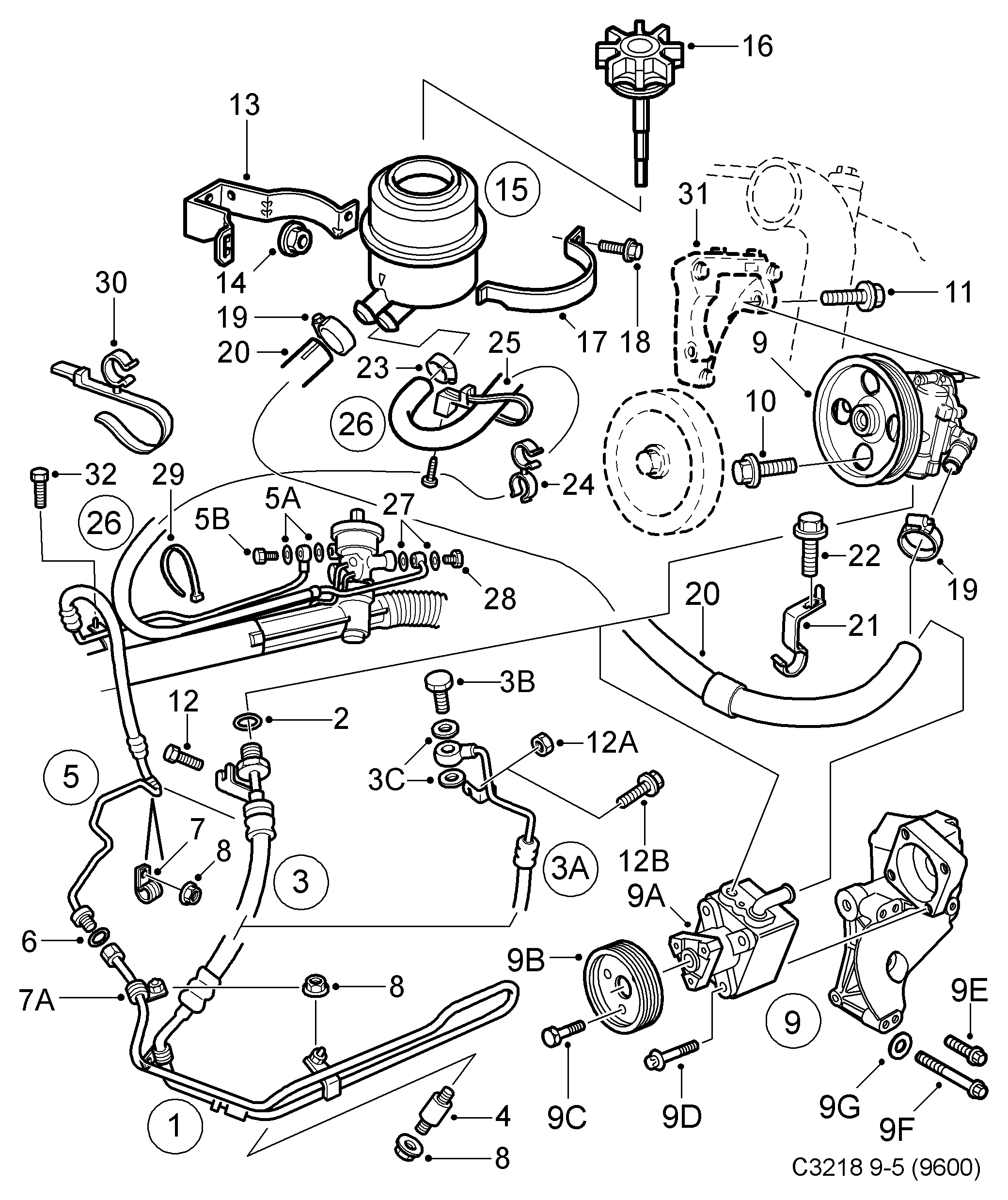 SAAB 5056056 - Piekare, Stūres iekārta ps1.lv